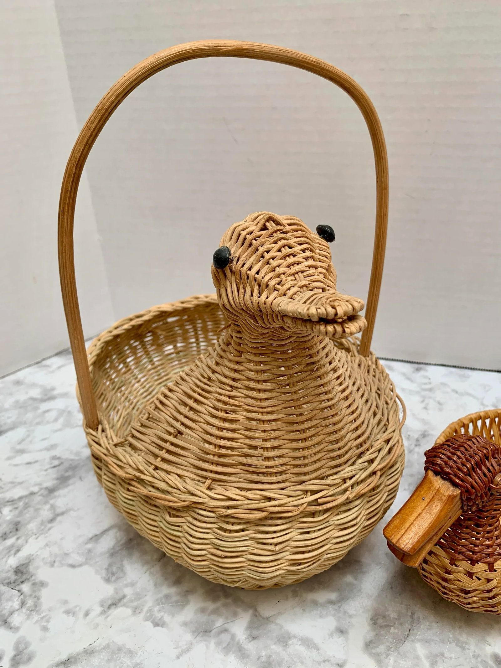 Vintage Rustic Ducky Trinket Baskets - 2