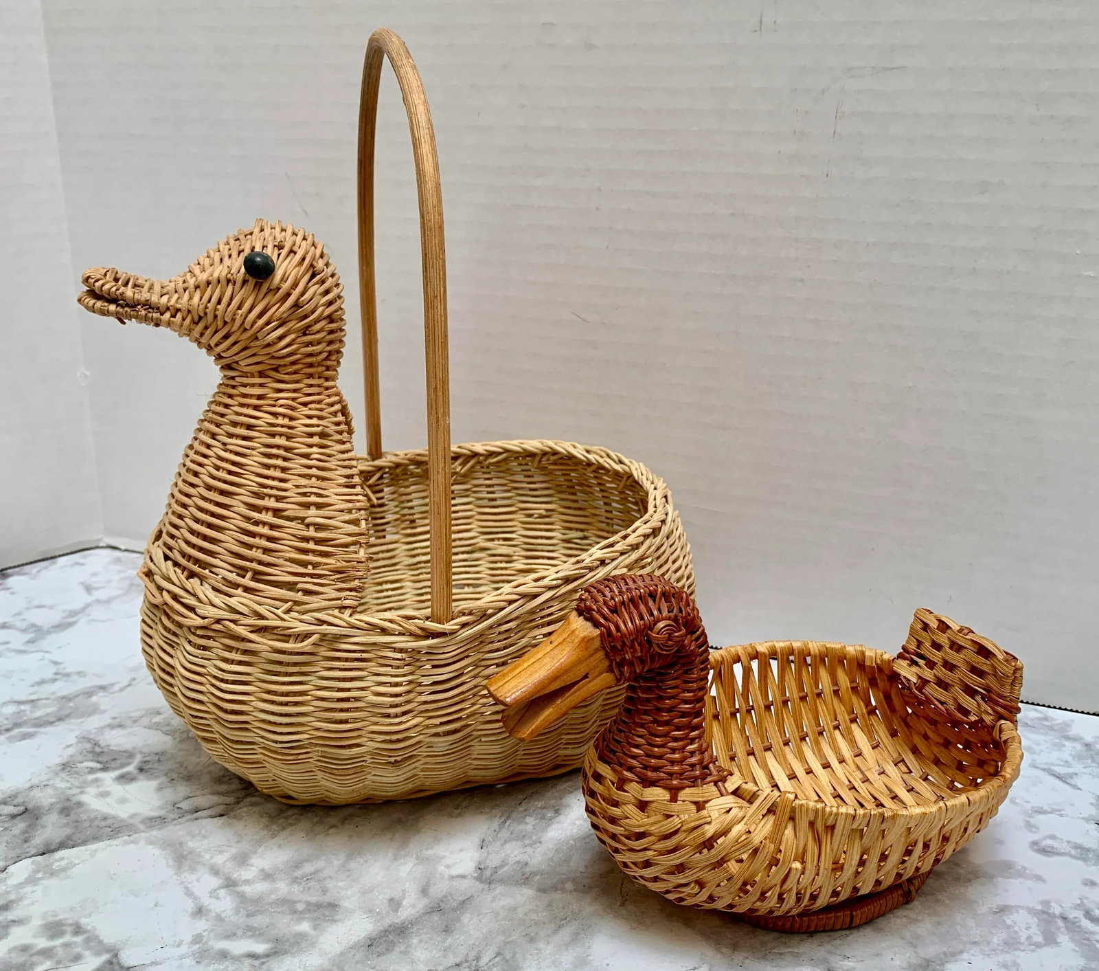 Vintage Rustic Ducky Trinket Baskets - 3