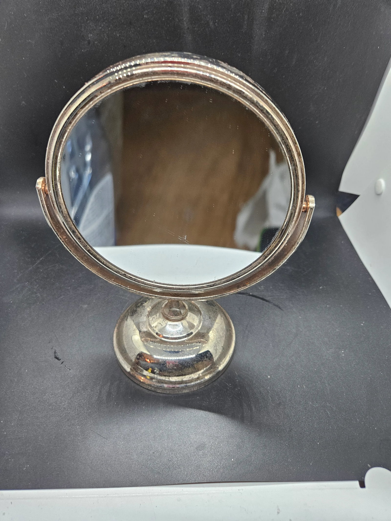 Vintage Silverplated MCM Vanity Mirror - 2
