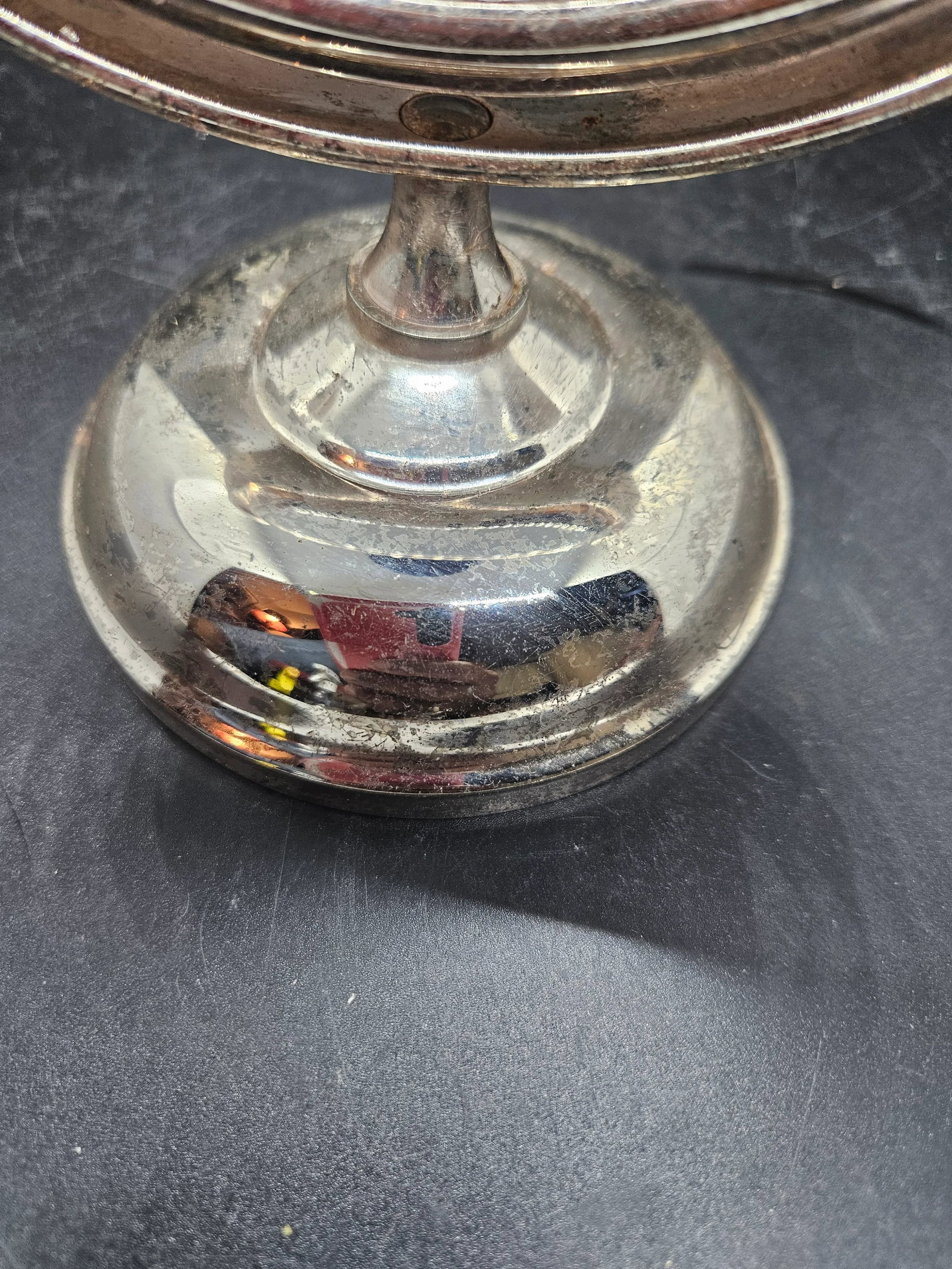 Vintage Silverplated MCM Vanity Mirror - 3