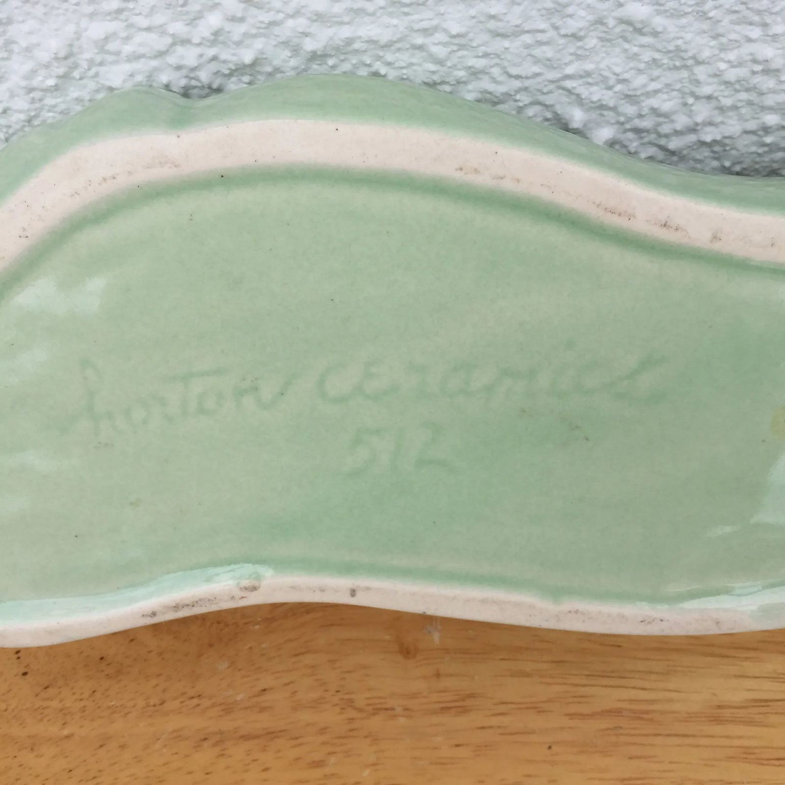 Art Nouveau Horton Ceramics Shell Inspired Planter Vase - 10