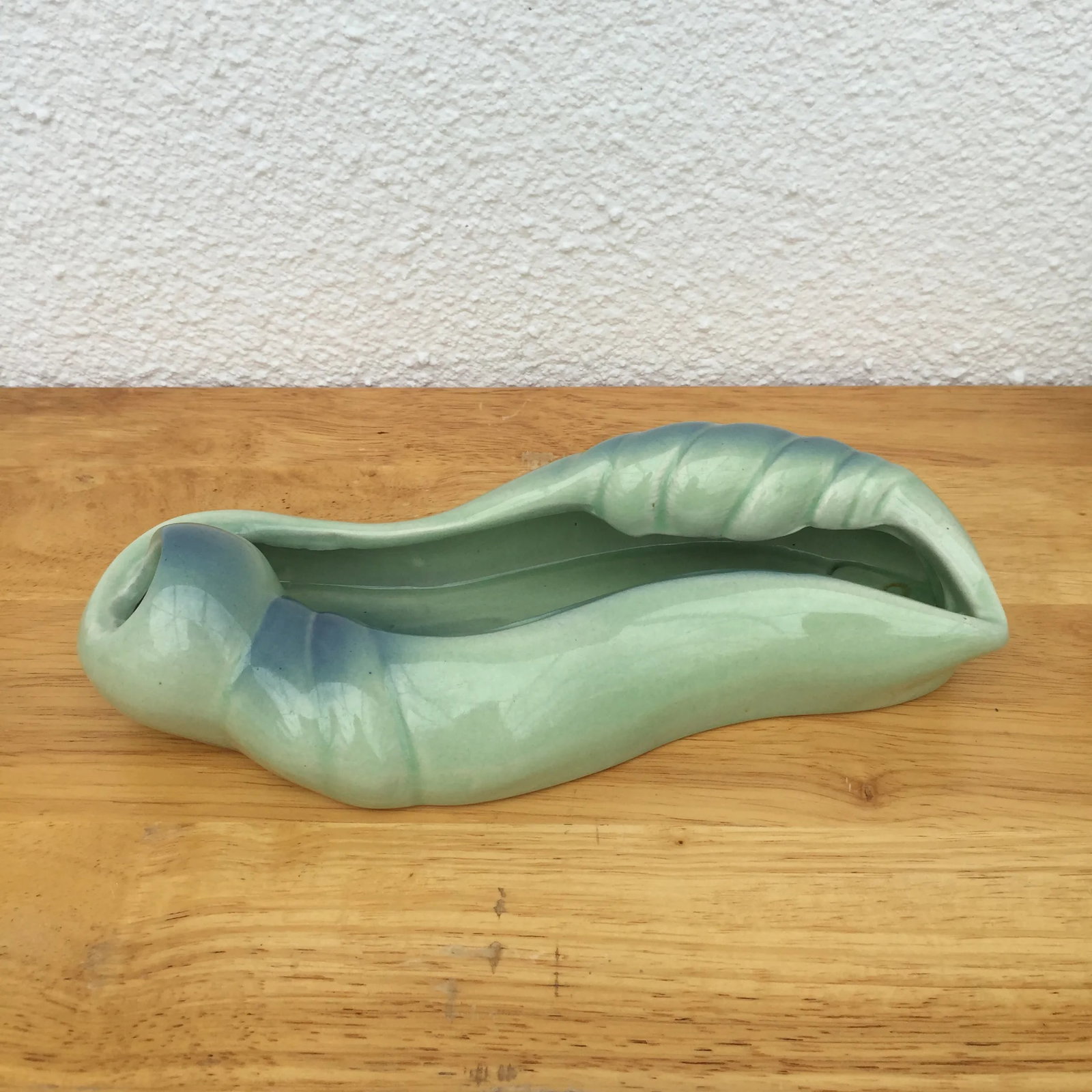 Art Nouveau Horton Ceramics Shell Inspired Planter Vase - 11