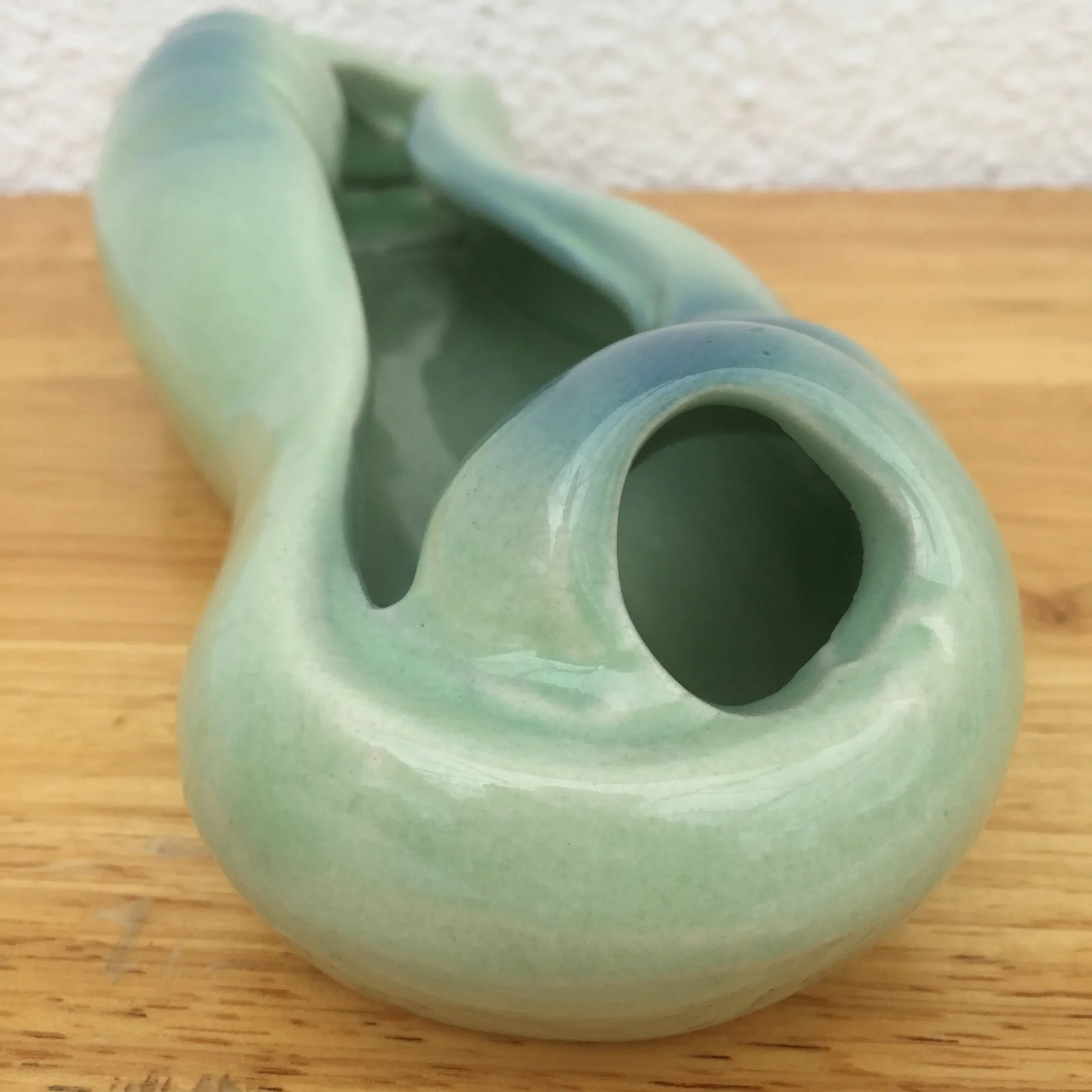 Art Nouveau Horton Ceramics Shell Inspired Planter Vase - 5