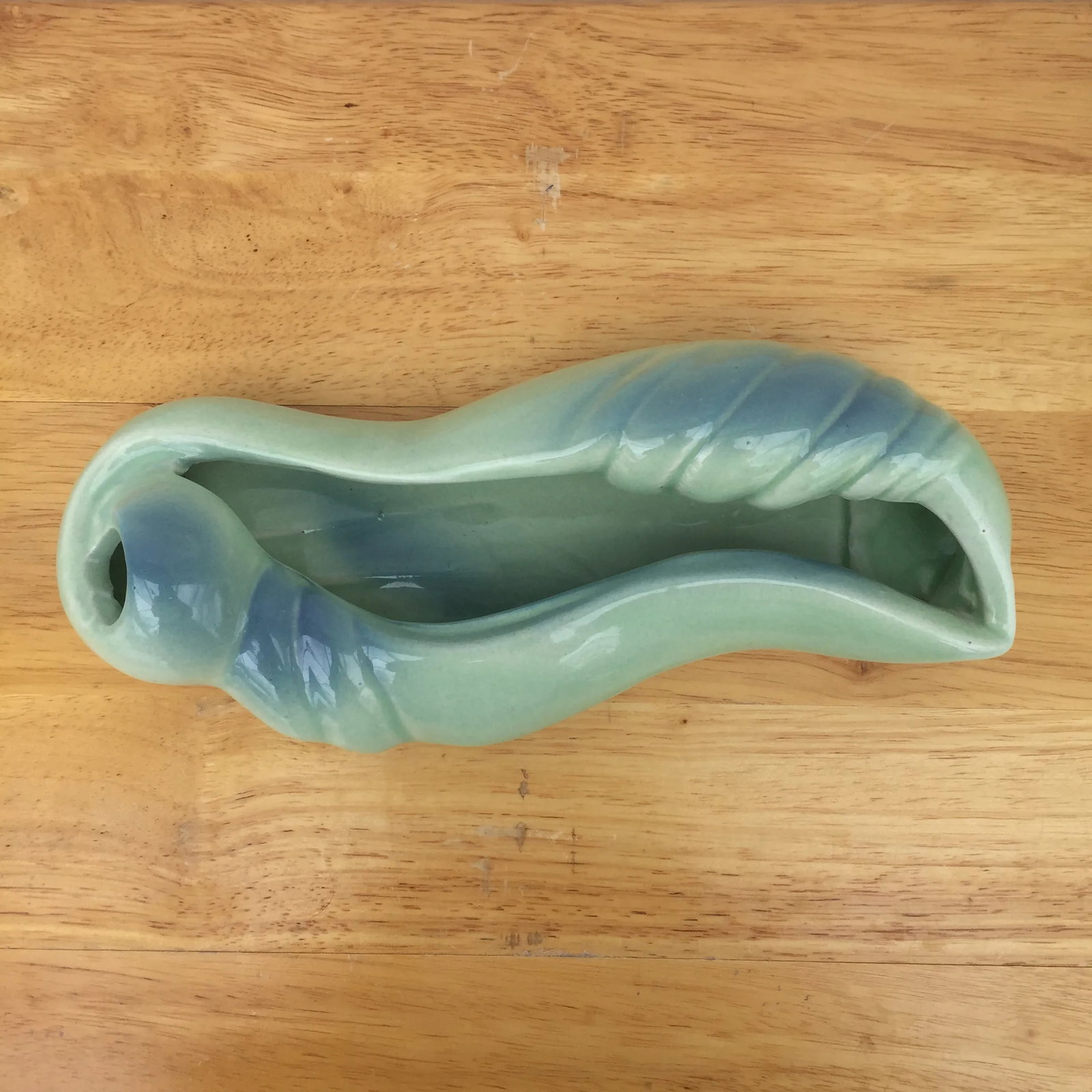 Art Nouveau Horton Ceramics Shell Inspired Planter Vase - 6