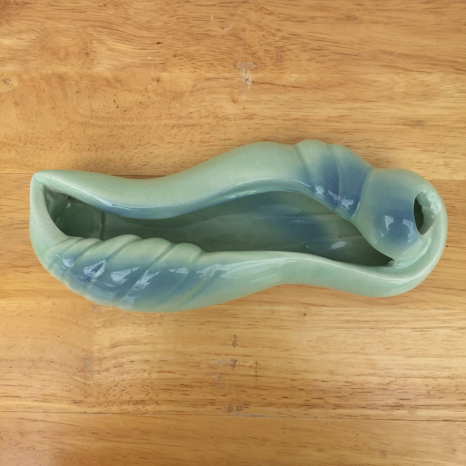 Art Nouveau Horton Ceramics Shell Inspired Planter Vase - 7