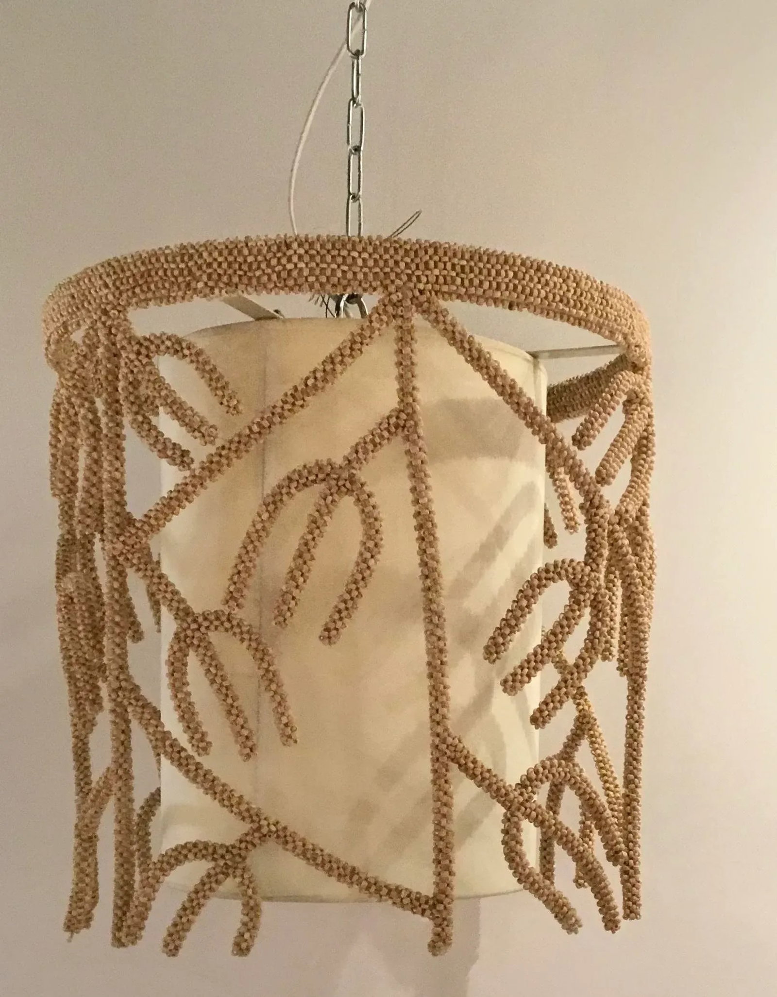 Organic Modern Coco Bead Pendant Light - 4