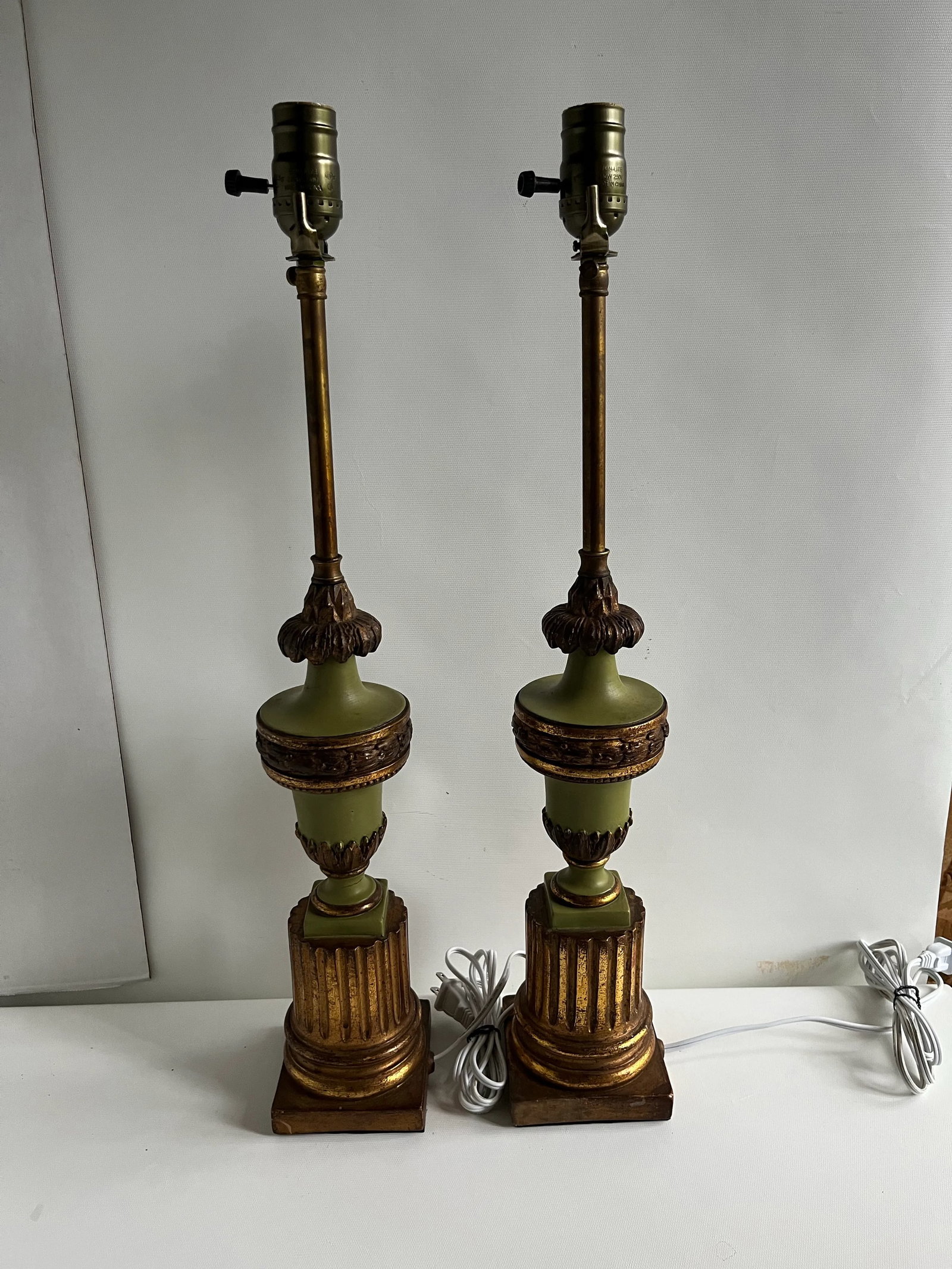 Antique Italian Table Lamps a Pair - 2
