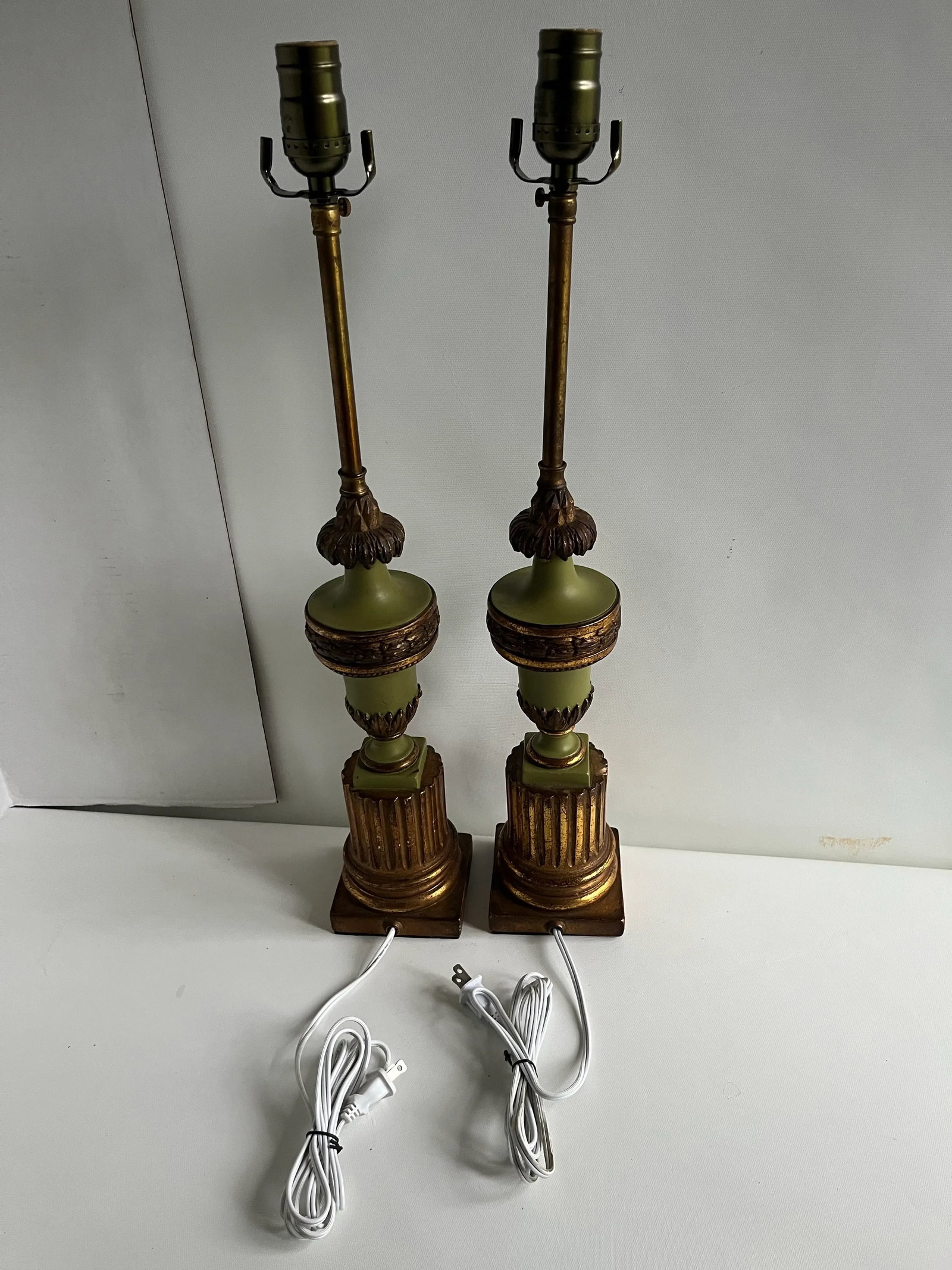 Antique Italian Table Lamps a Pair - 3