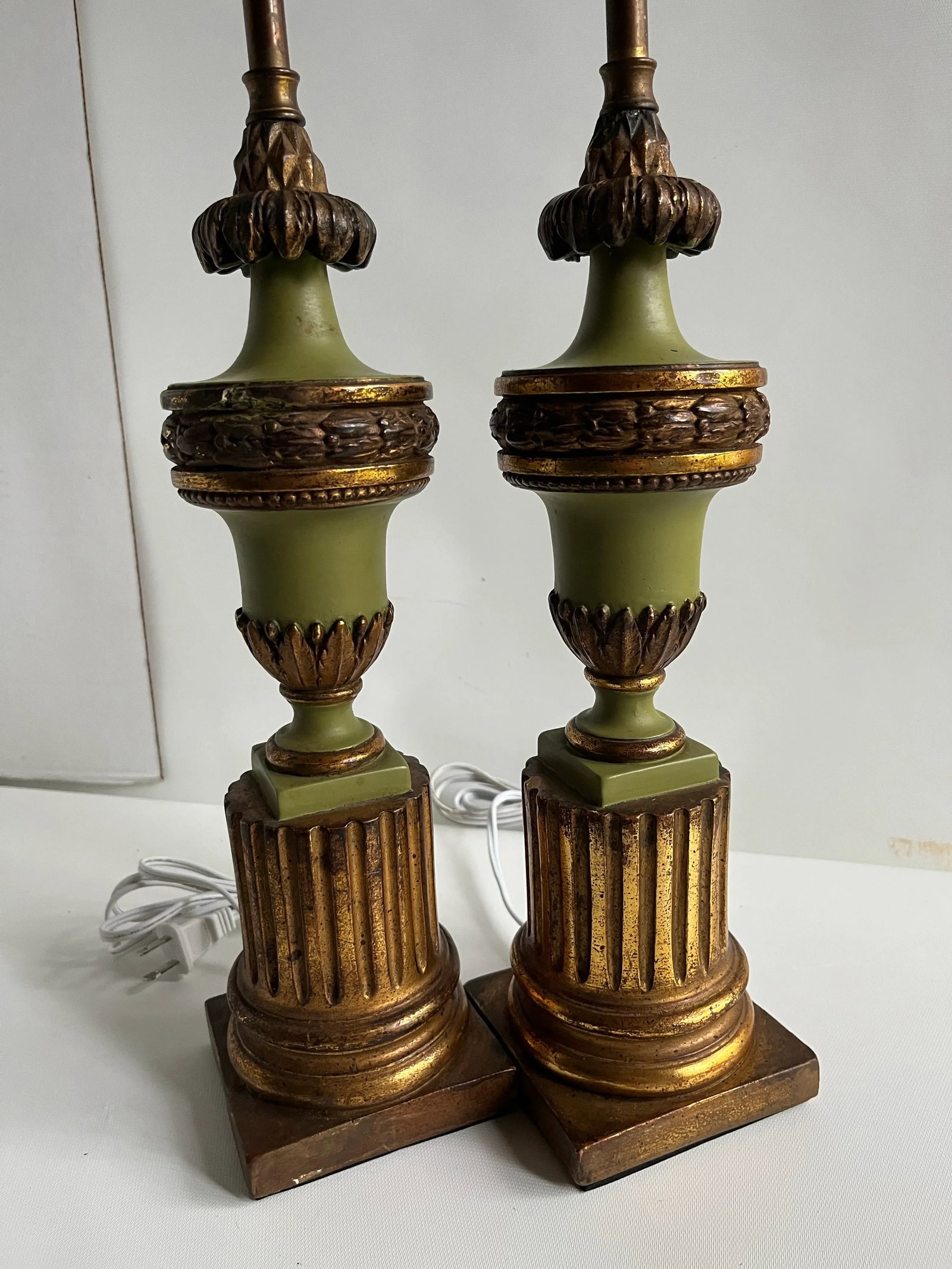 Antique Italian Table Lamps a Pair - 5