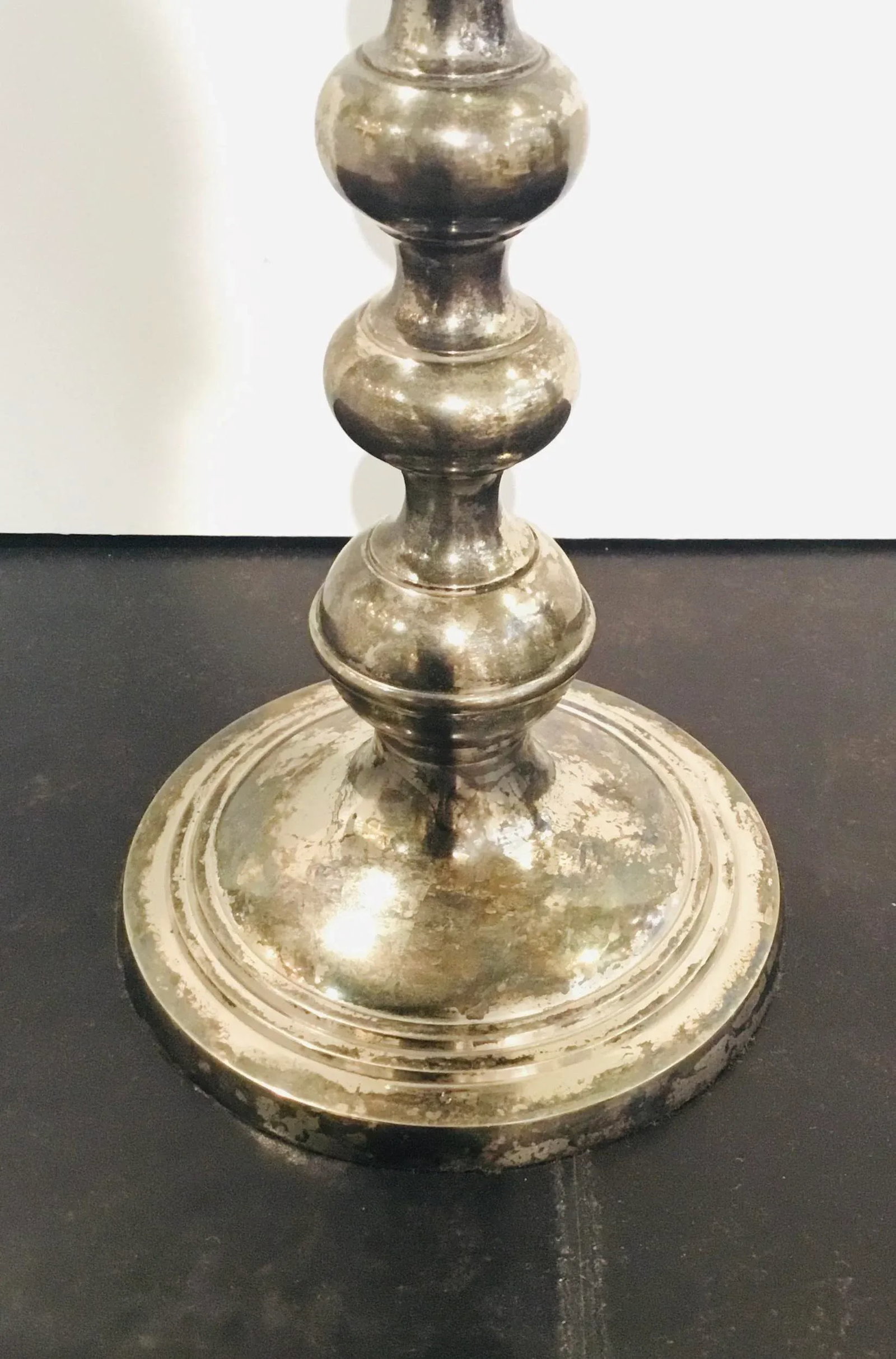 Currey & Co. Modern Aged Silver Finish Burton Table Lamp - 2