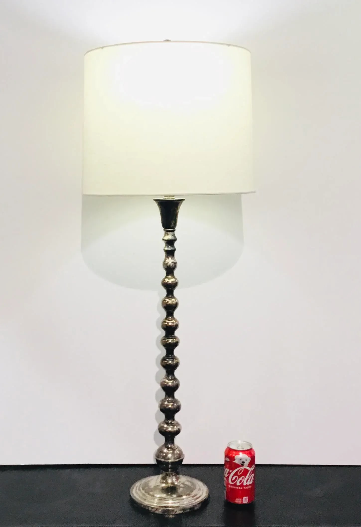 Currey & Co. Modern Aged Silver Finish Burton Table Lamp - 6