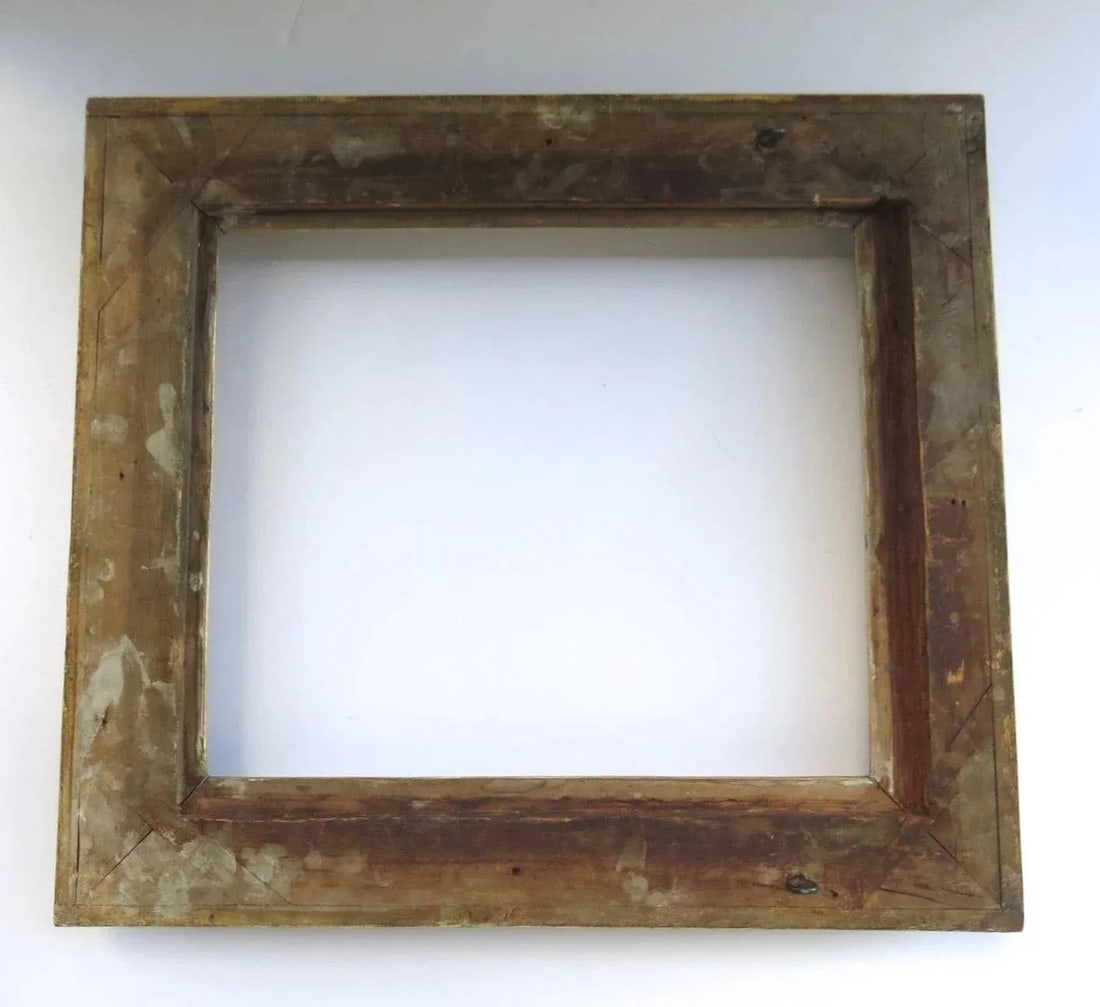 19th Century Gilt Gesso Wood Mirror Rectangle Frame Non Directional - 5