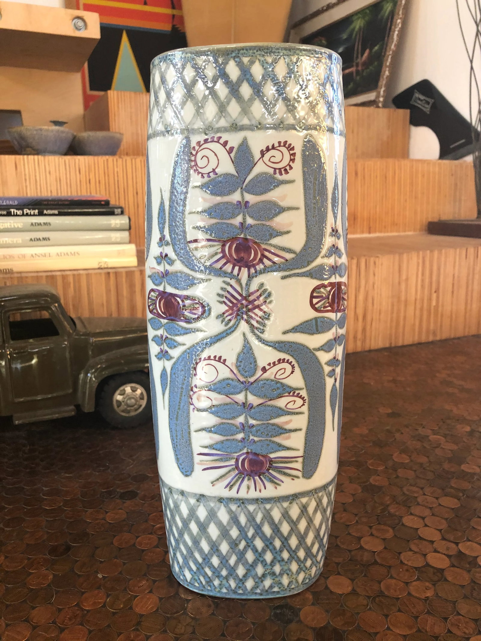 Mid 20th Century Royal Copenhagen Tall Vase - 11