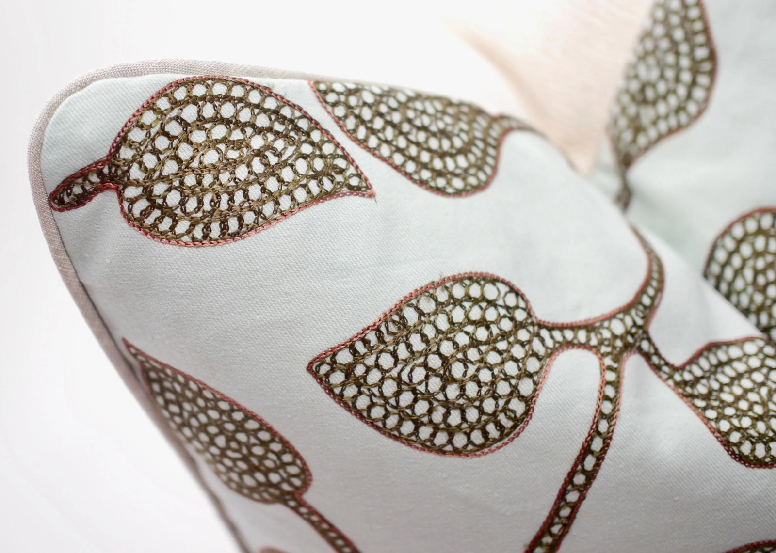 Jed Johnson "Lakme" 22" Square Embroidered Down/Feather Pillow - 3