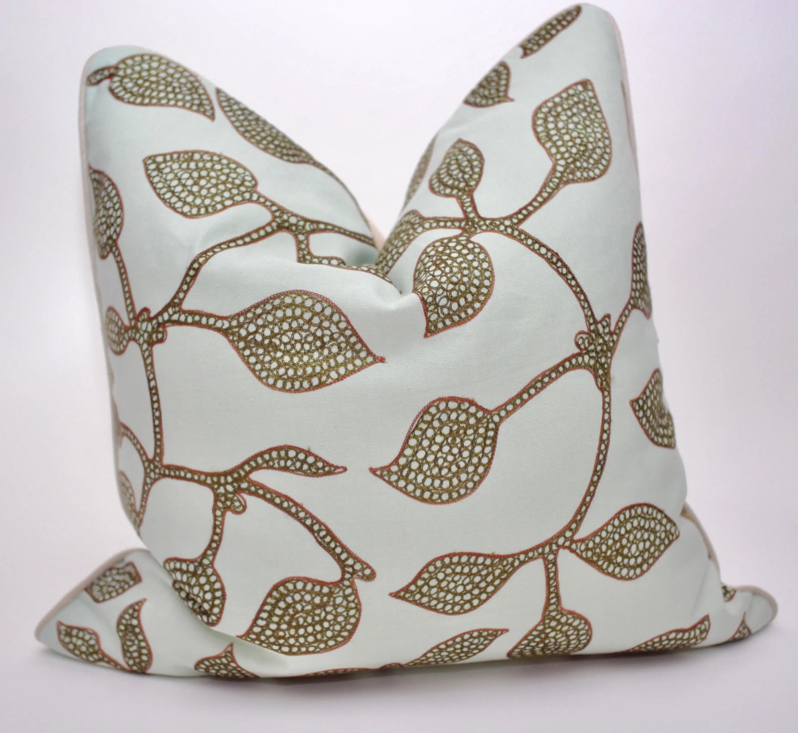 Jed Johnson "Lakme" 22" Square Embroidered Down/Feather Pillow - 7