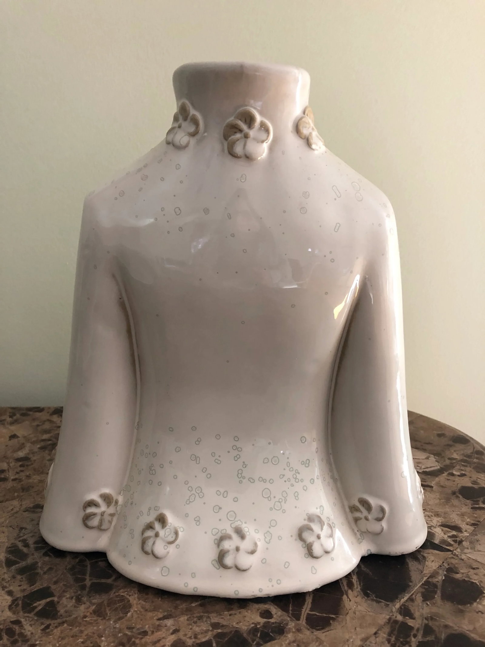 Half Bust Ceramic Vase - 3
