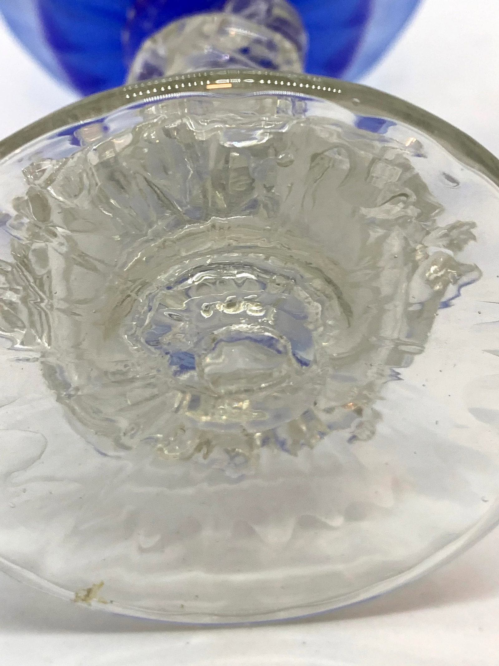 Vintage 1940s Hand Blown Cobalt Glasses - Set of 4 - 7