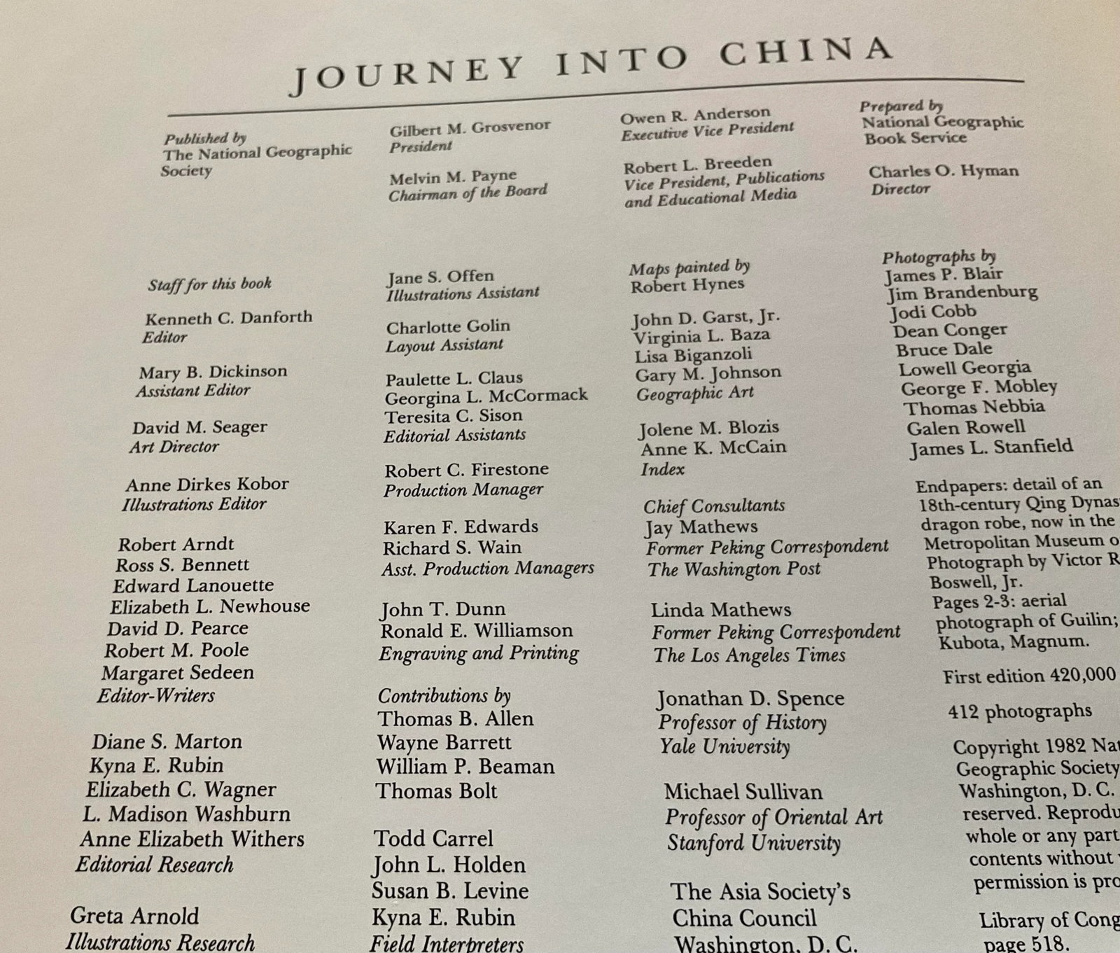 Vintage Coffee Table Travel Book "Journey Into China" - 5