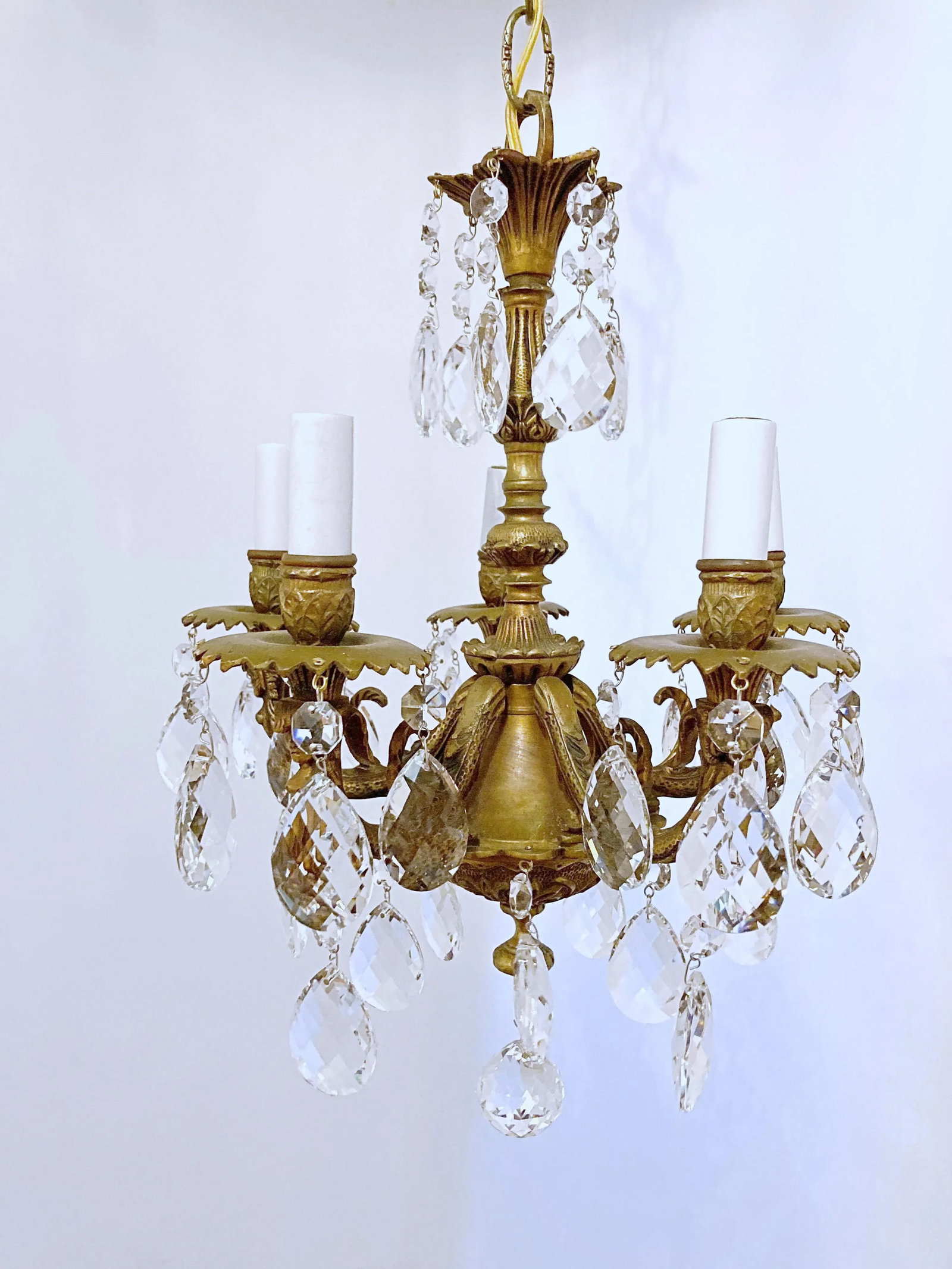 Early 20th Century Spanish Style Bronze Chandelier - 7