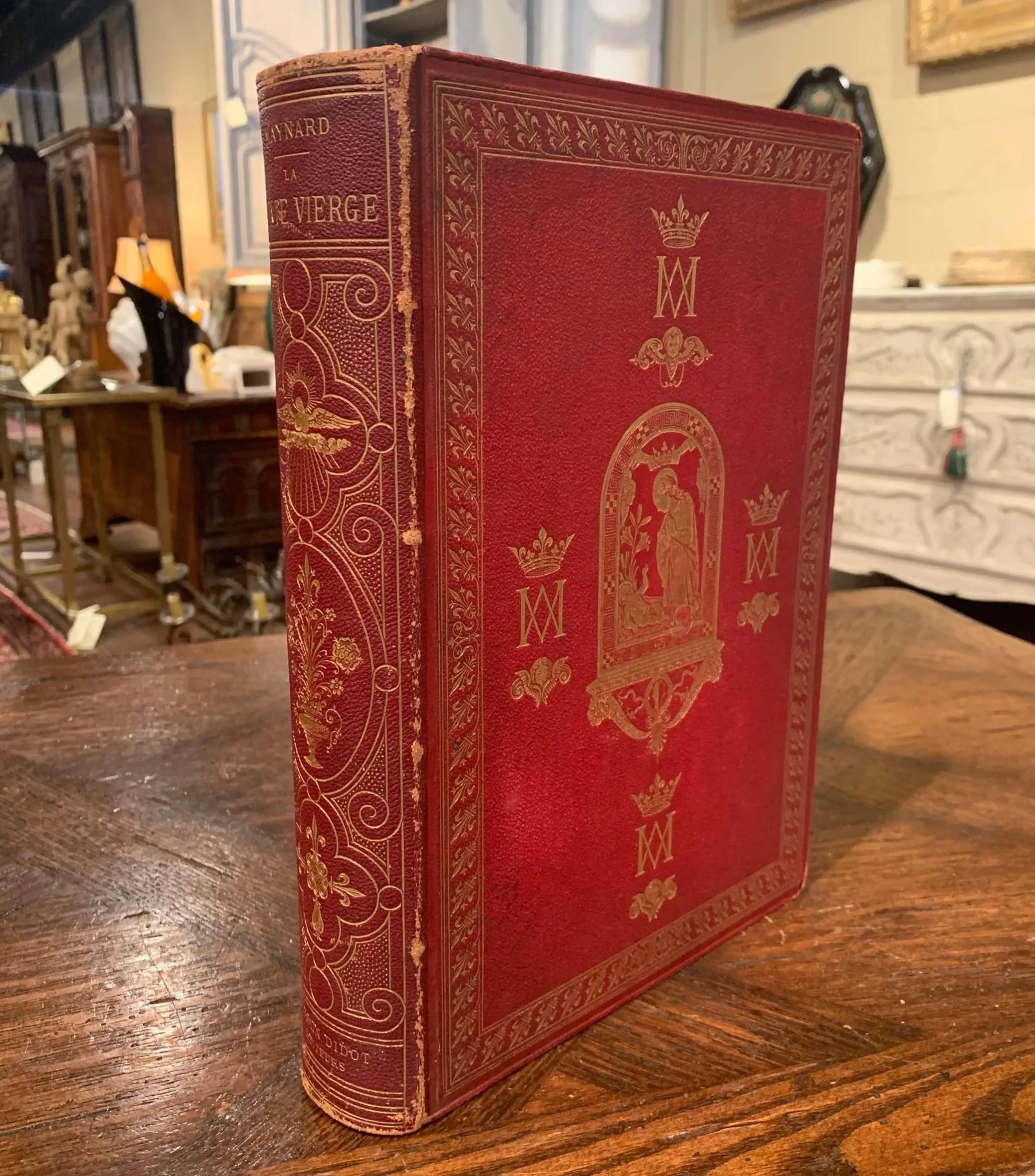 19th Century French Leather Bound and Gilt Book of the Virgin Mary - 10