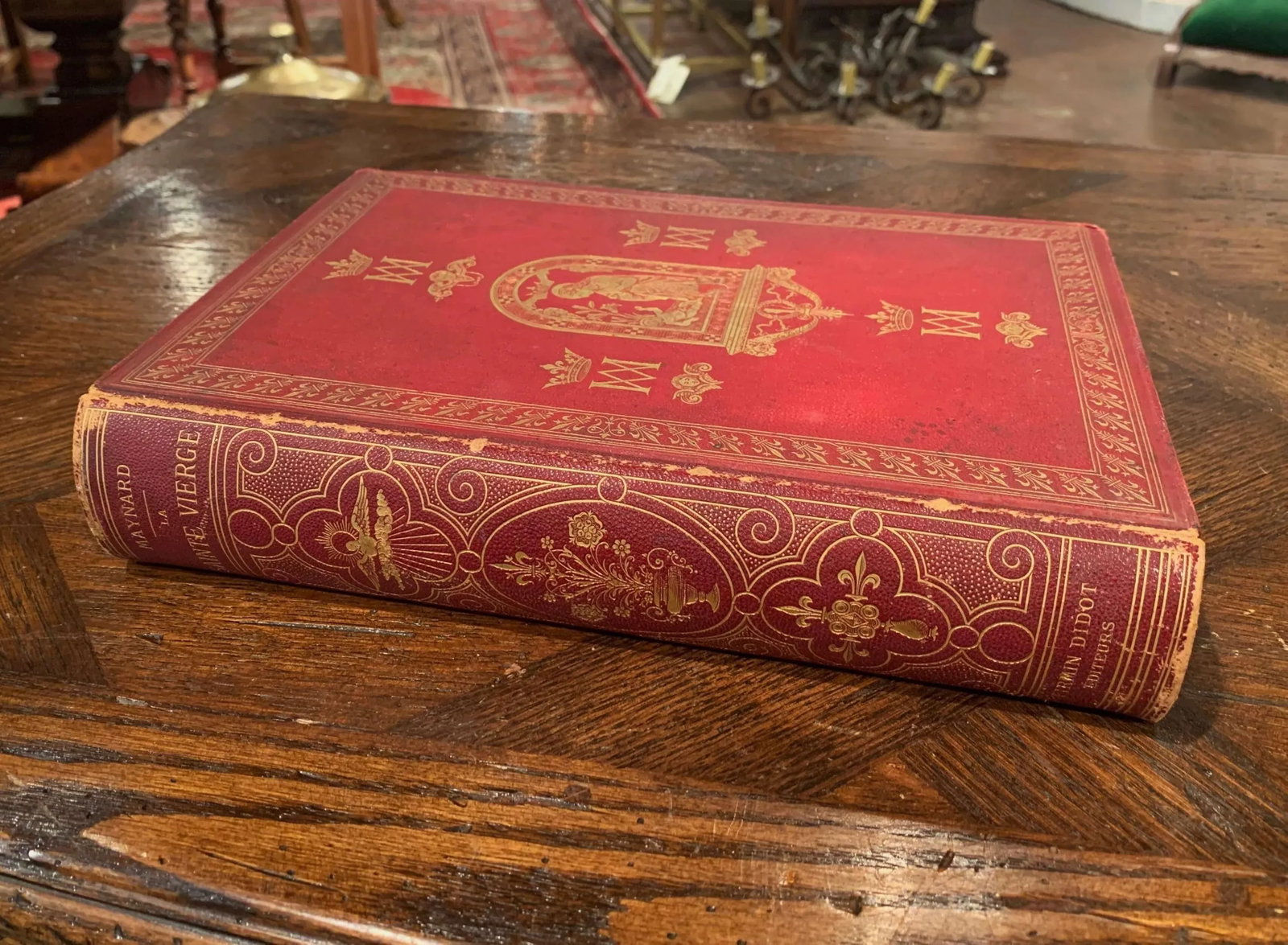 19th Century French Leather Bound and Gilt Book of the Virgin Mary - 2