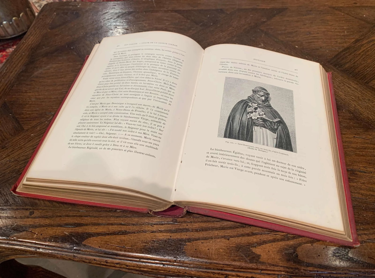 19th Century French Leather Bound and Gilt Book of the Virgin Mary - 9