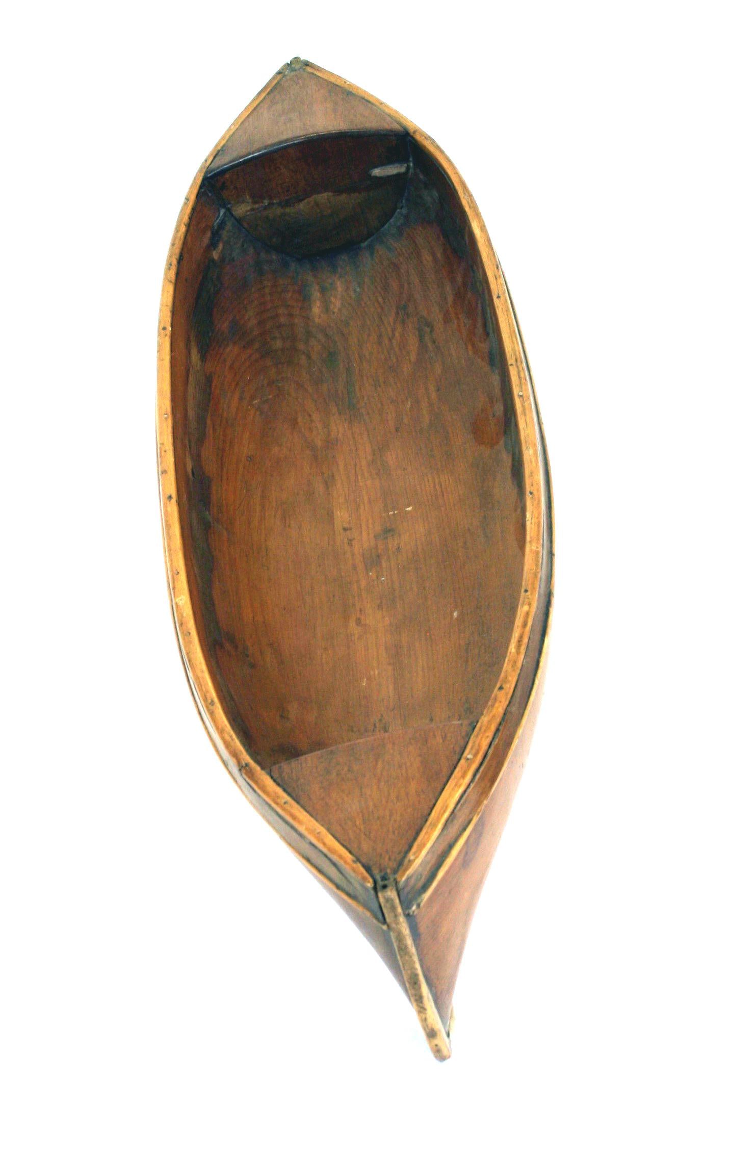 American Wooden Decorative Canoe - 4