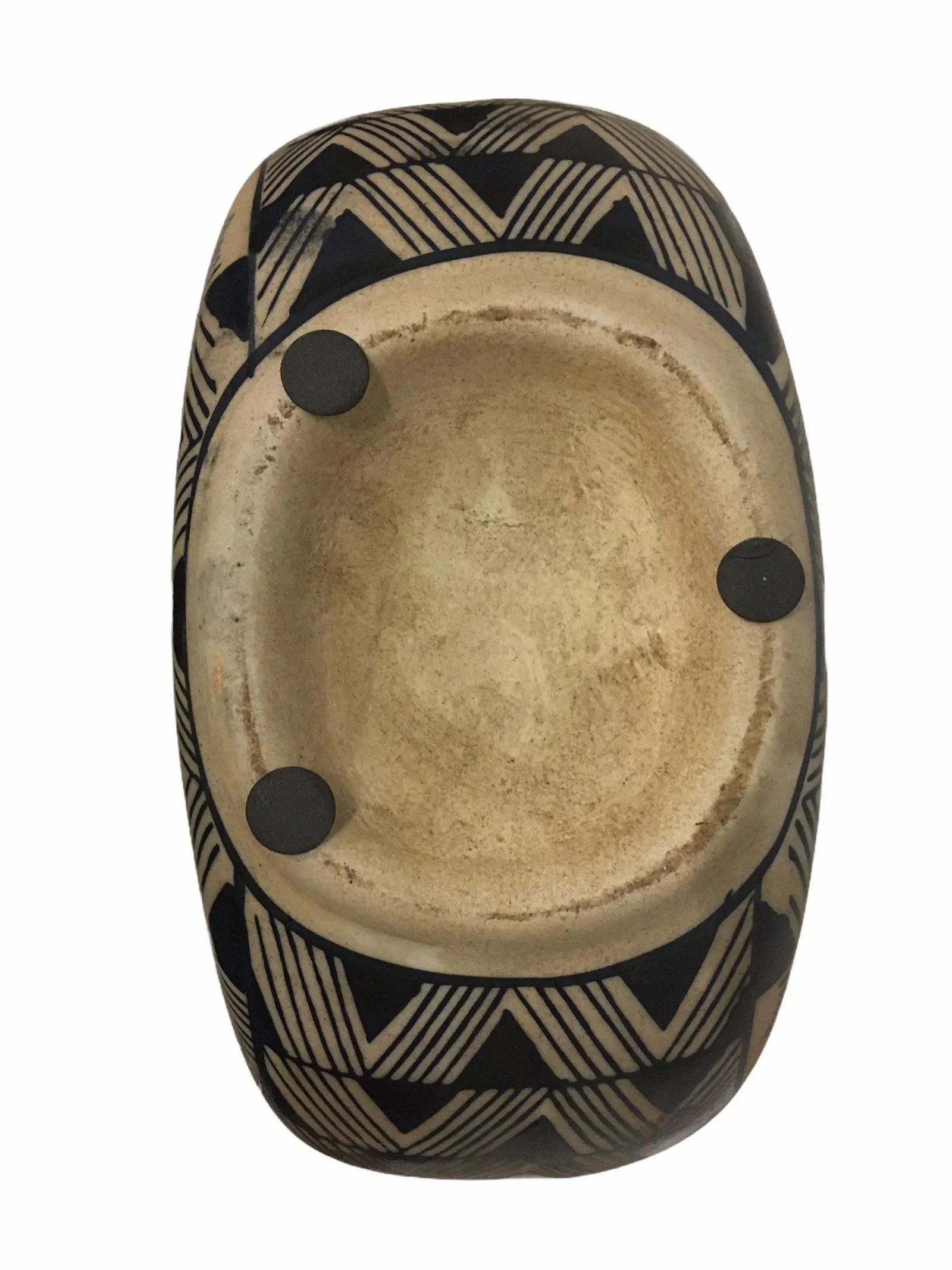 Vintage Mid-Century Figural Motif Danish Ceramic Vase - 6