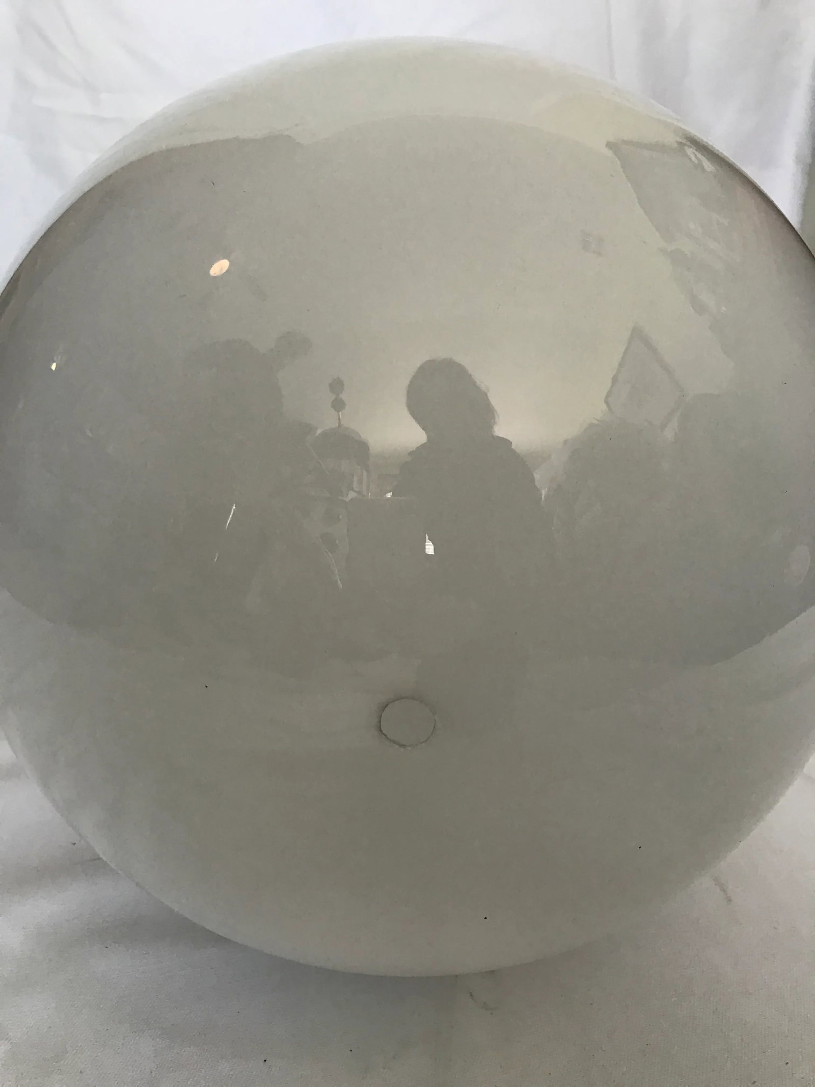 Original 1920's School House Globe Light Fixture - 8