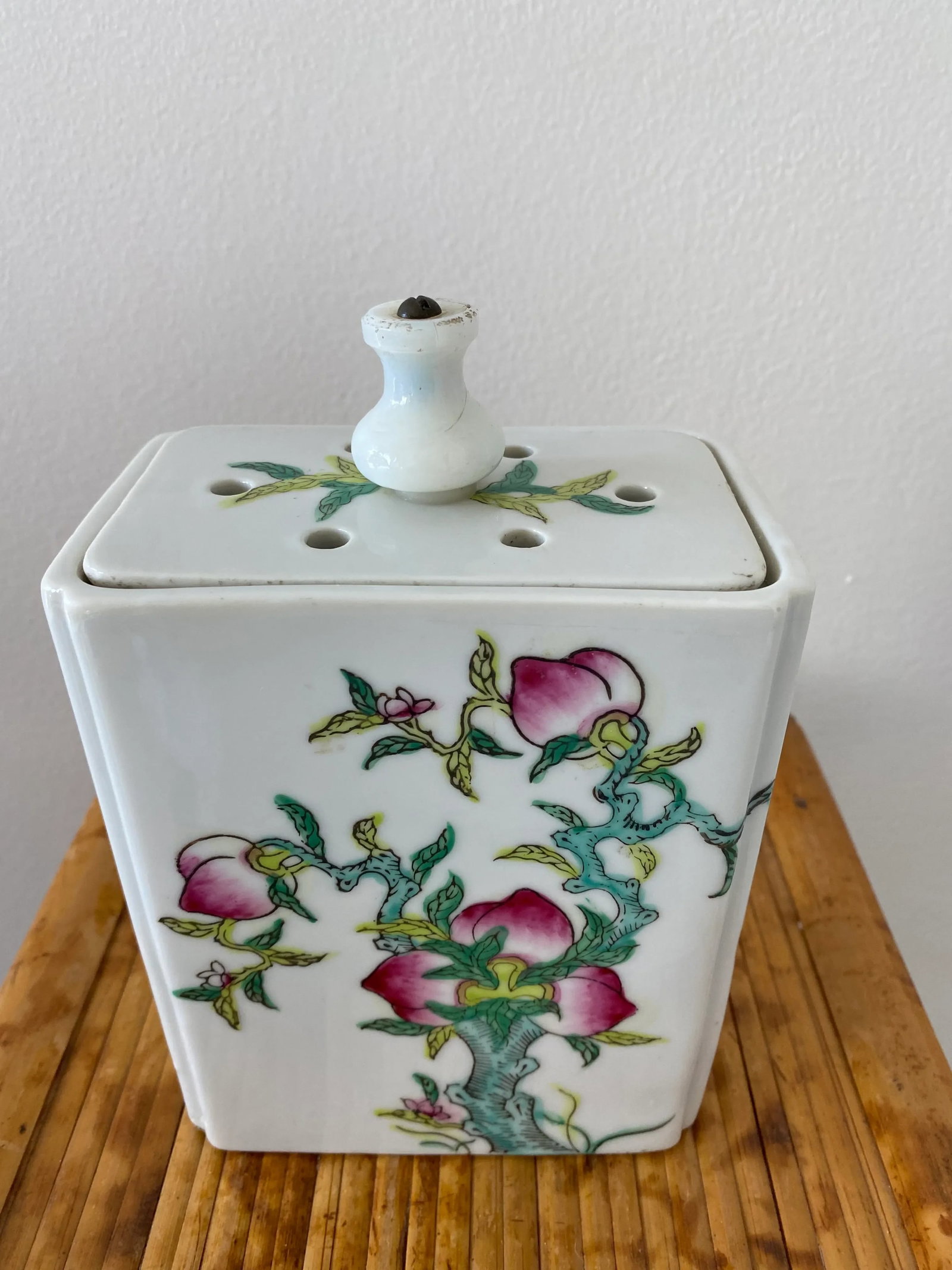 Mid 20th Century Chinoiserie Plum Jardiniere - 12