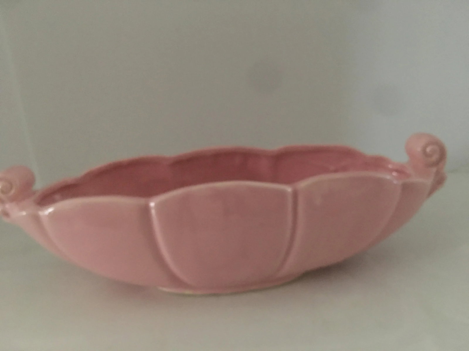 1950's Pink Abingdon Console Bowl Usa - 2