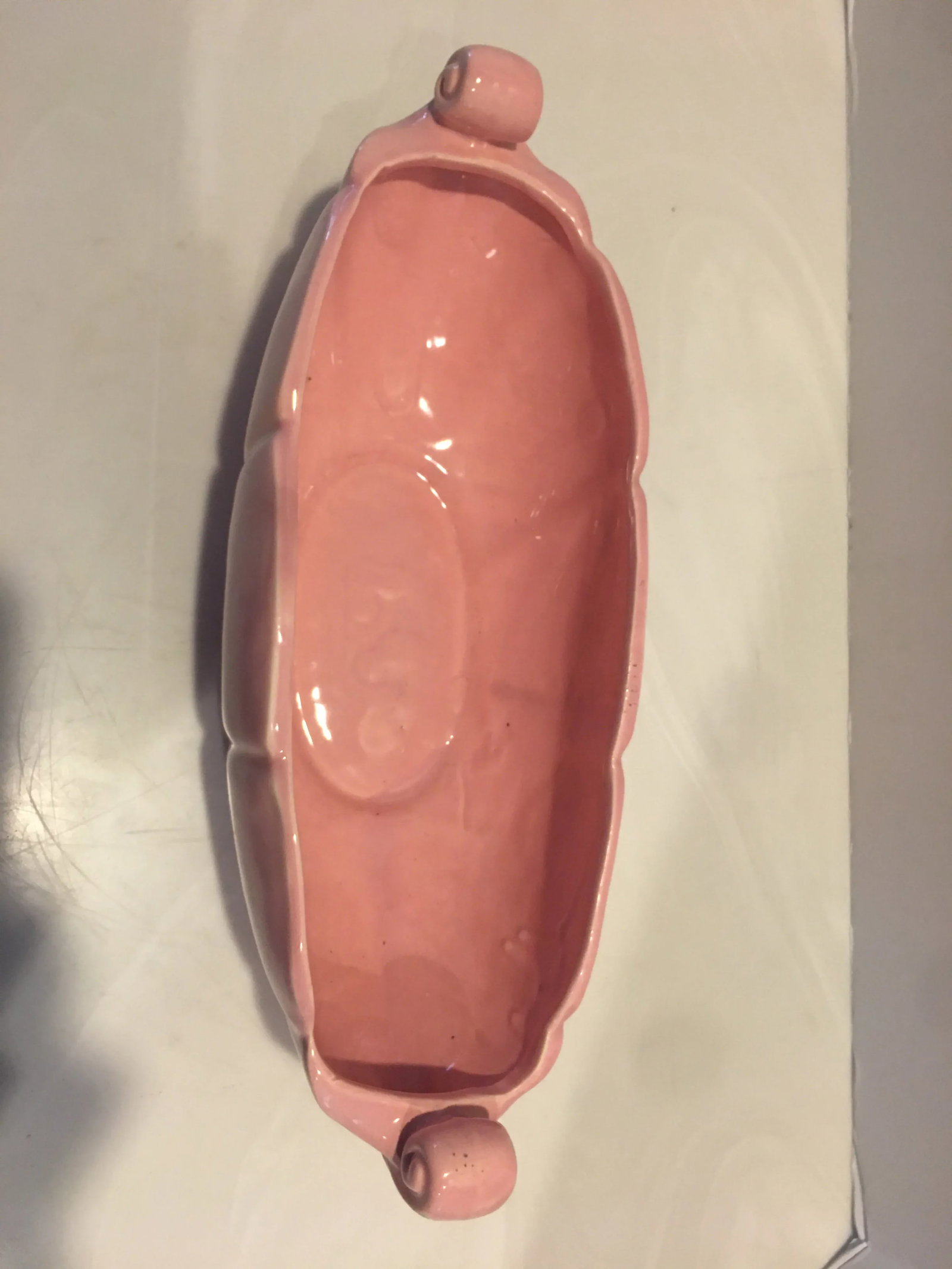 1950's Pink Abingdon Console Bowl Usa - 6