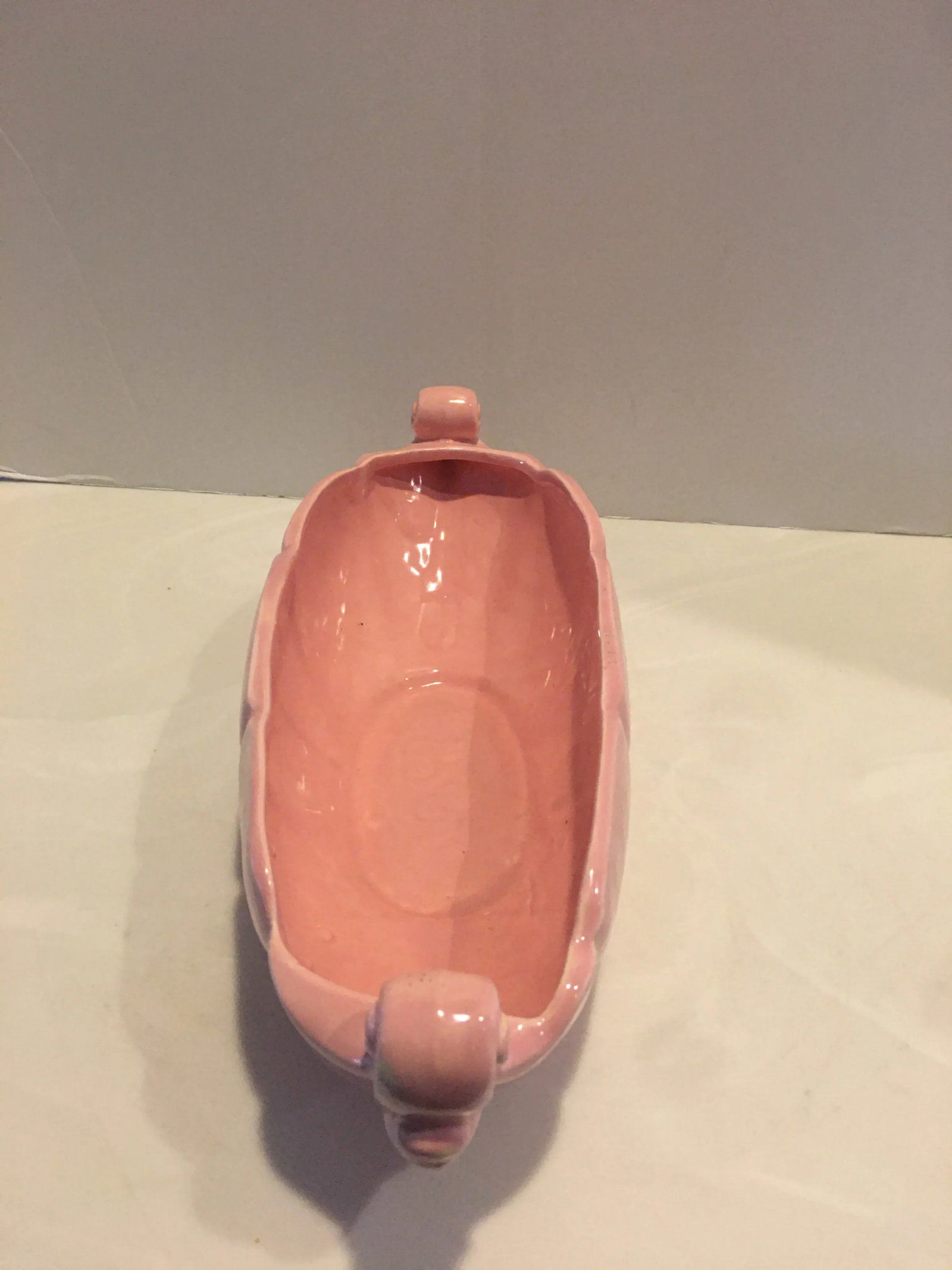 1950's Pink Abingdon Console Bowl Usa - 9