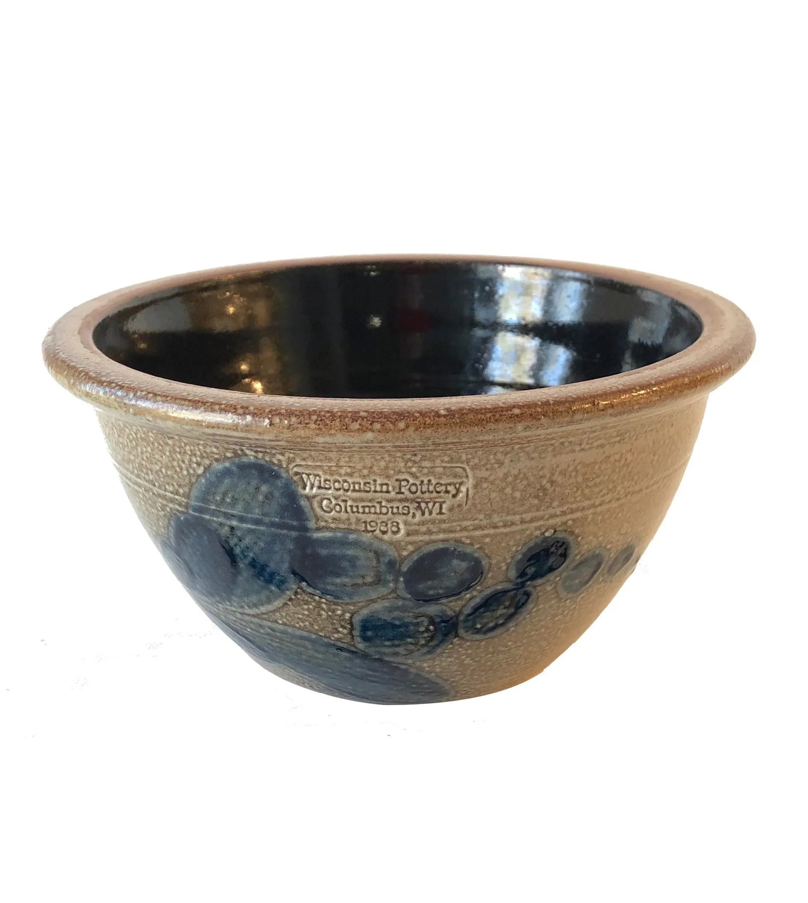Salt Glazed Berry Bowl - Vintage Farmhouse - 13