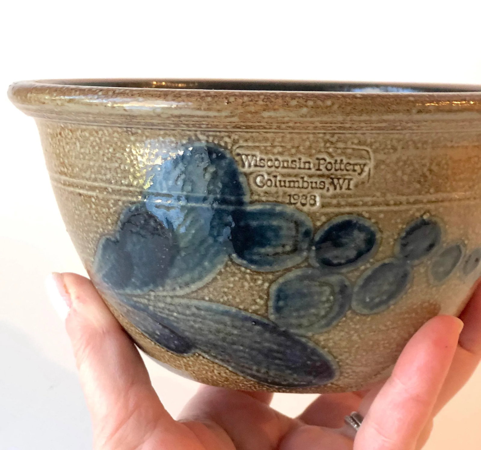 Salt Glazed Berry Bowl - Vintage Farmhouse - 2