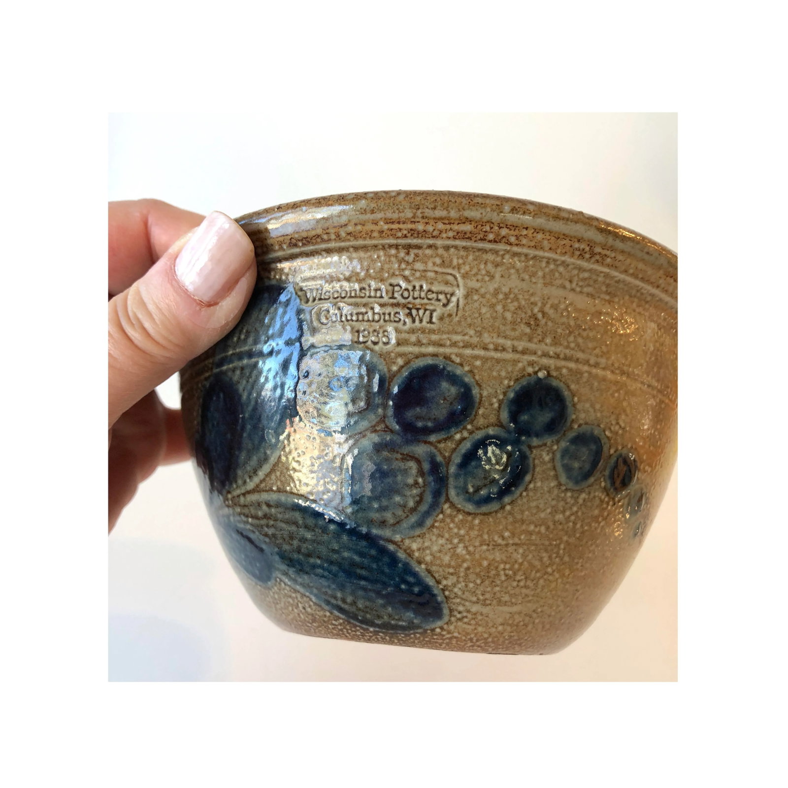 Salt Glazed Berry Bowl - Vintage Farmhouse - 4