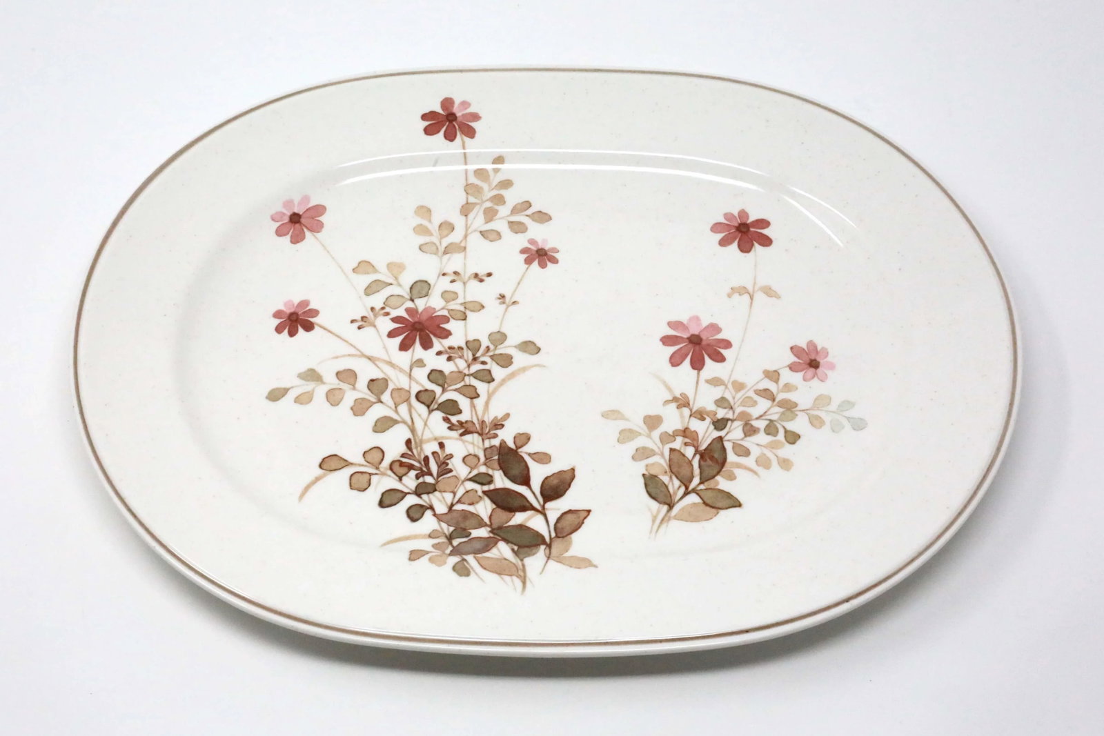1970's "Outlook" Floral Platter by Noritake - 2