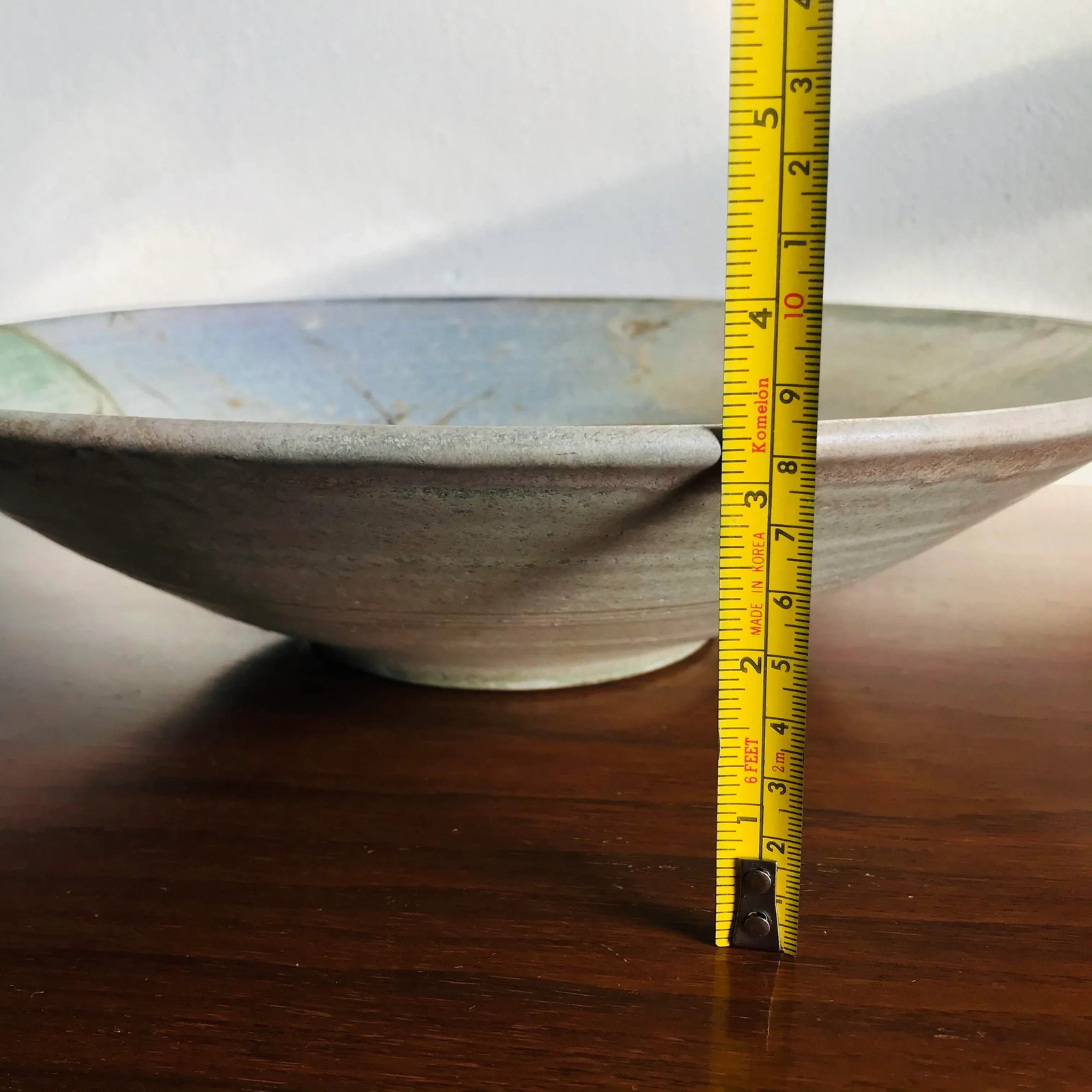 Signed Vintage Late 20th Century Studio Pottery Large Serving Bowl - 10