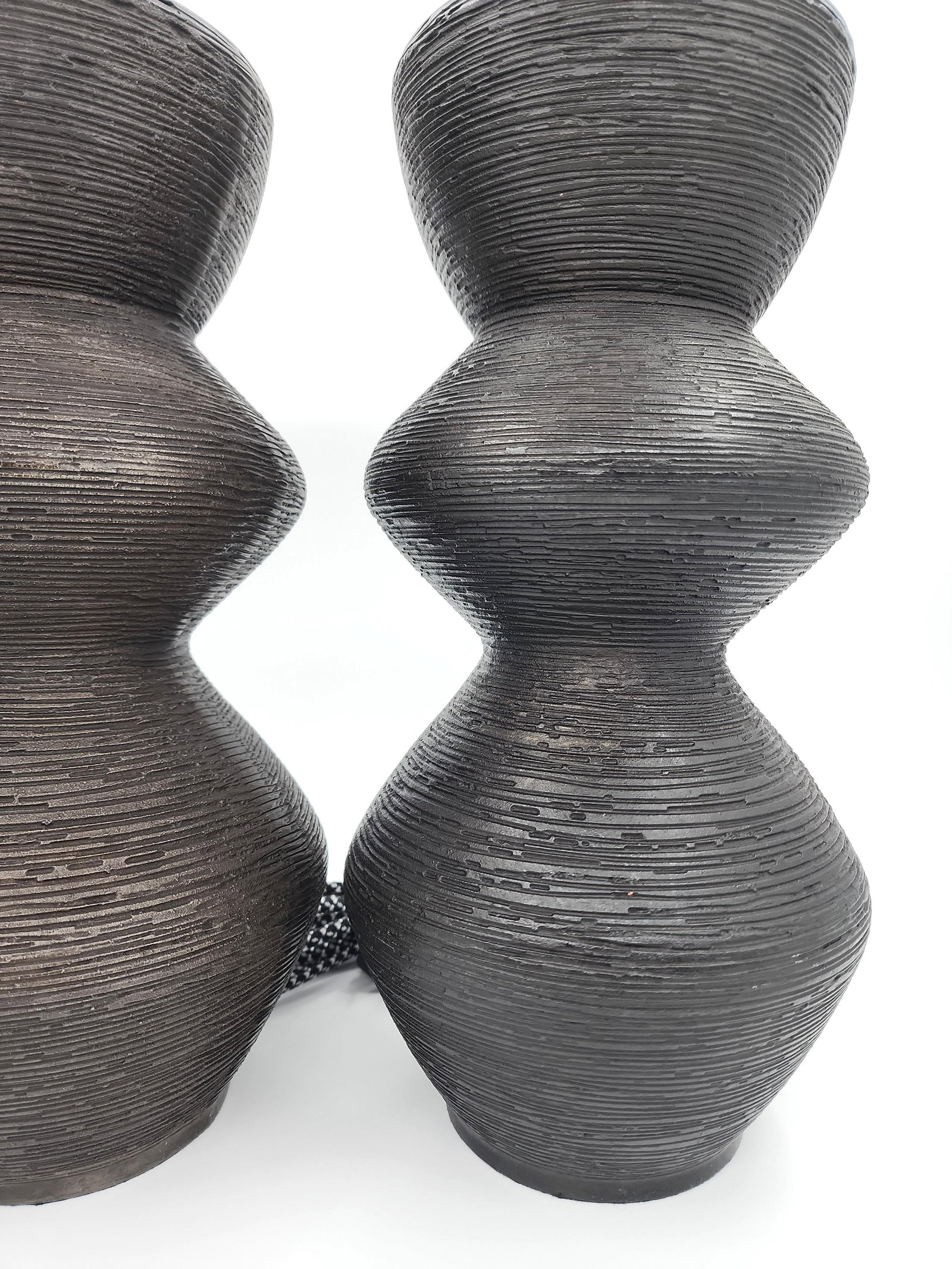 Pair of Kelly Wearstler Utopia Table Lamps in Bronze for Visual Comfort - 2
