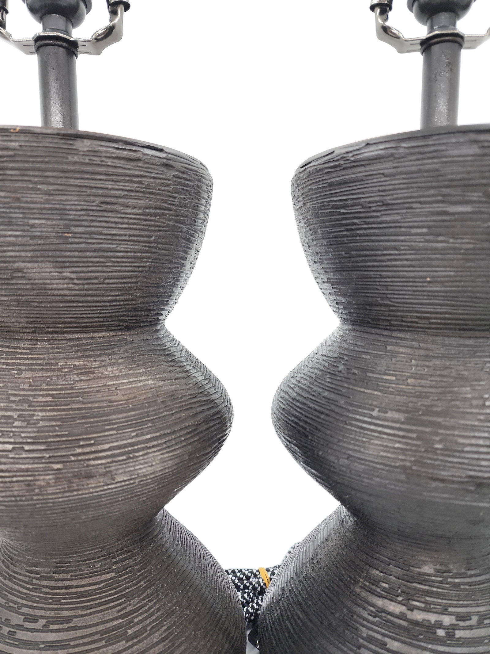 Pair of Kelly Wearstler Utopia Table Lamps in Bronze for Visual Comfort - 3