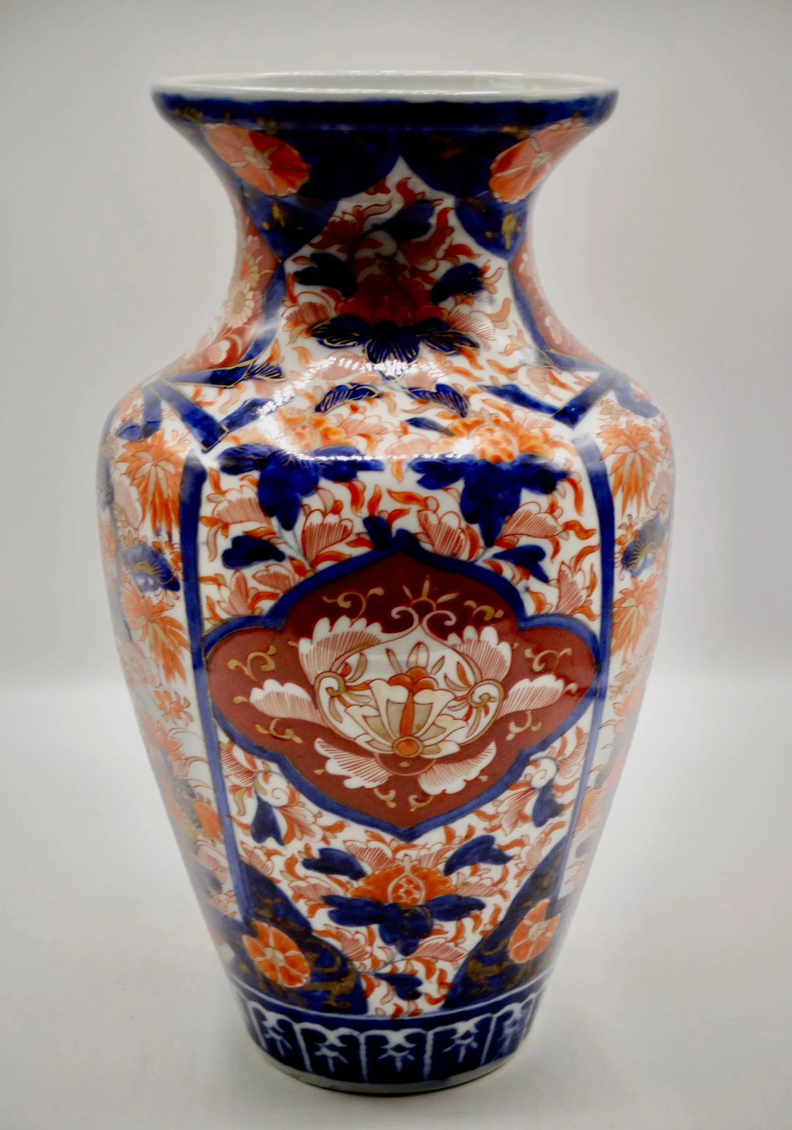 19th-Century Japanese Imari Porcelain Vase 12" Tall - 2