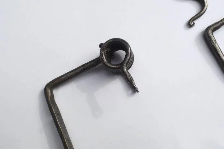 Mid 20th Century Custom Wrought Iron Curtain Rods - A Pair - 2