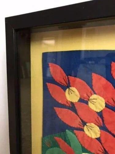 Handmade Arpillera Art Mercado Framed 3-D Wall Hanging Tapestry, Peru - 7