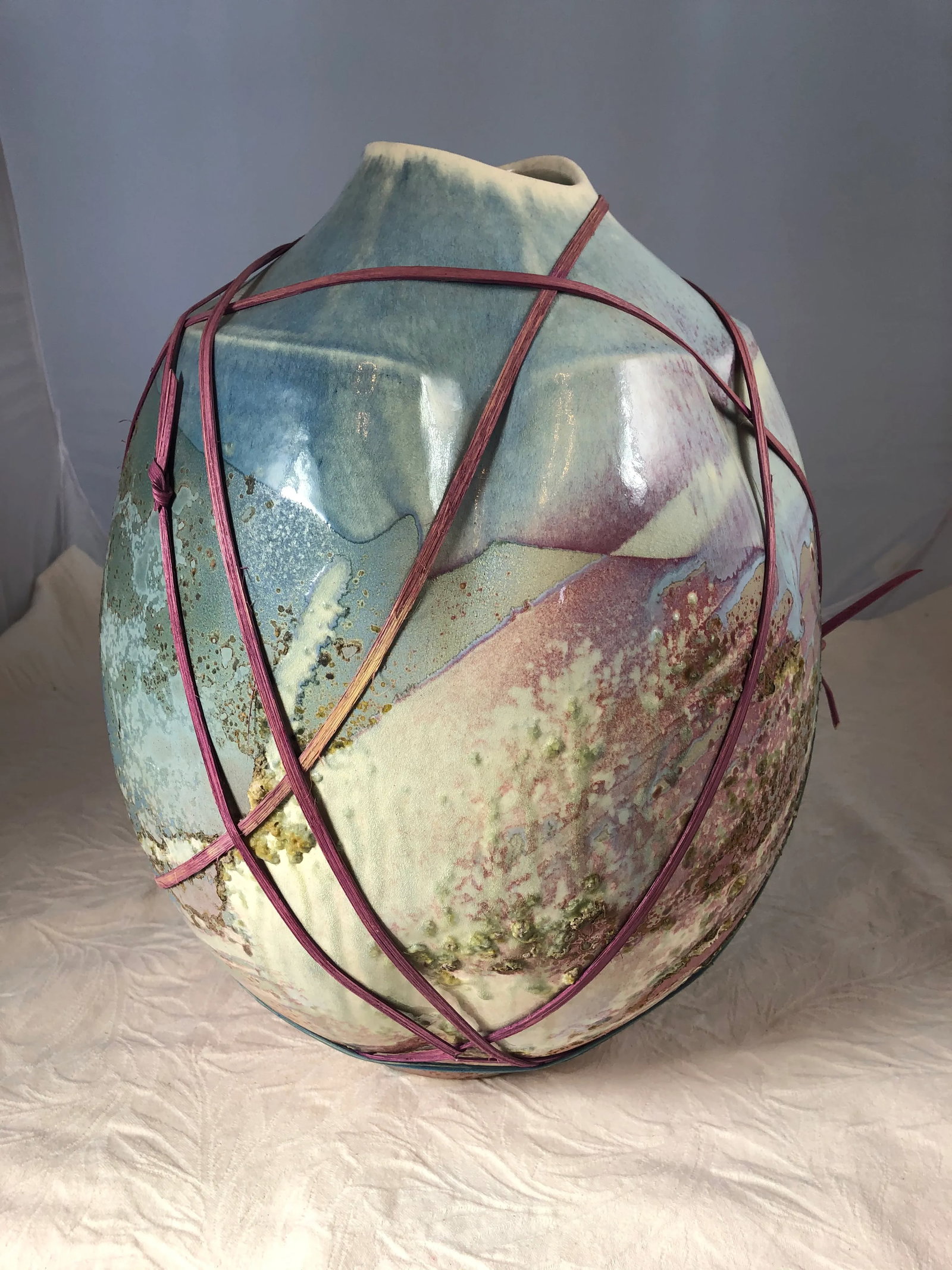 Mid 20th Century Tony Evans Raku Oversized Vessel - 12