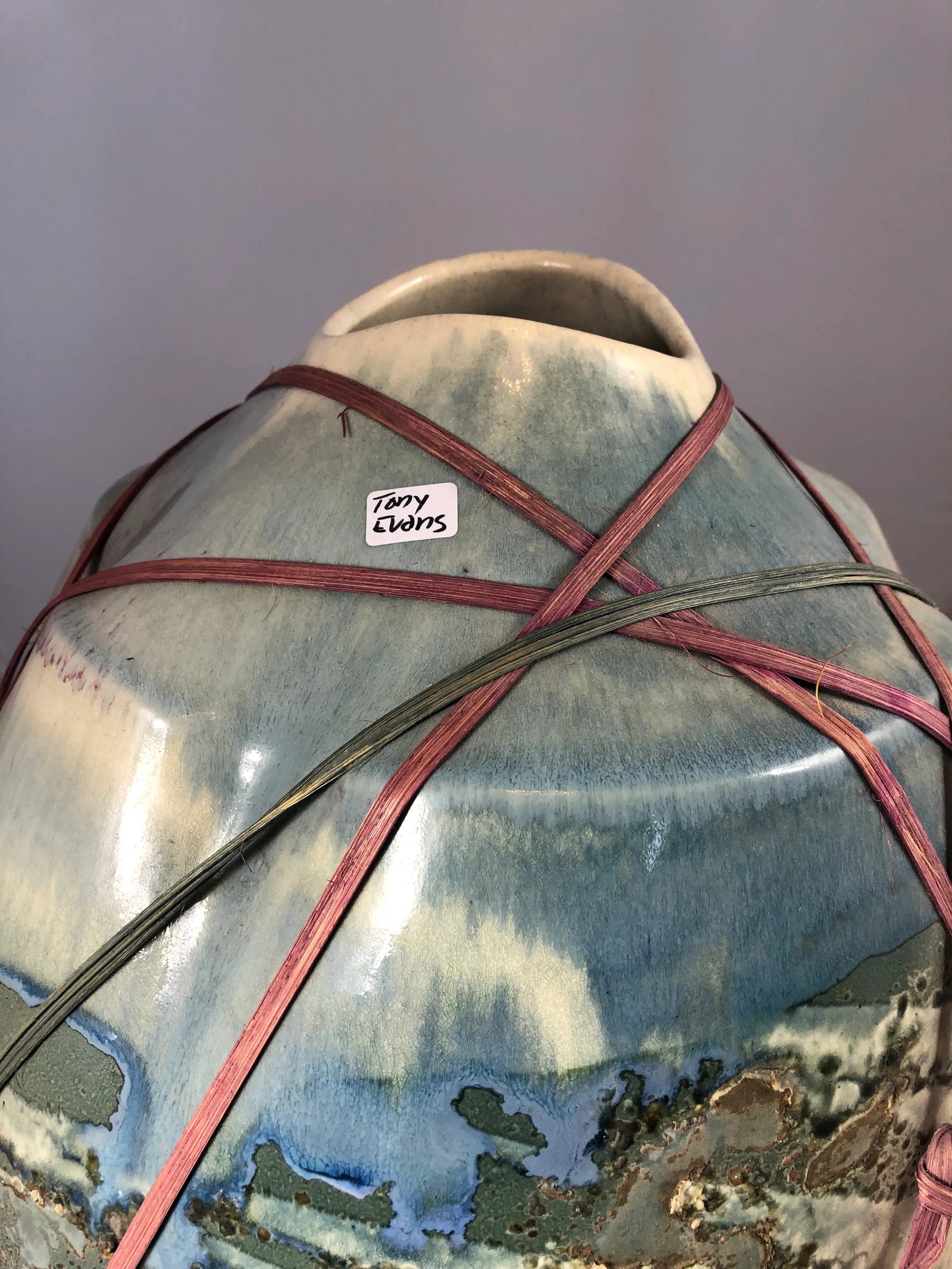 Mid 20th Century Tony Evans Raku Oversized Vessel - 9