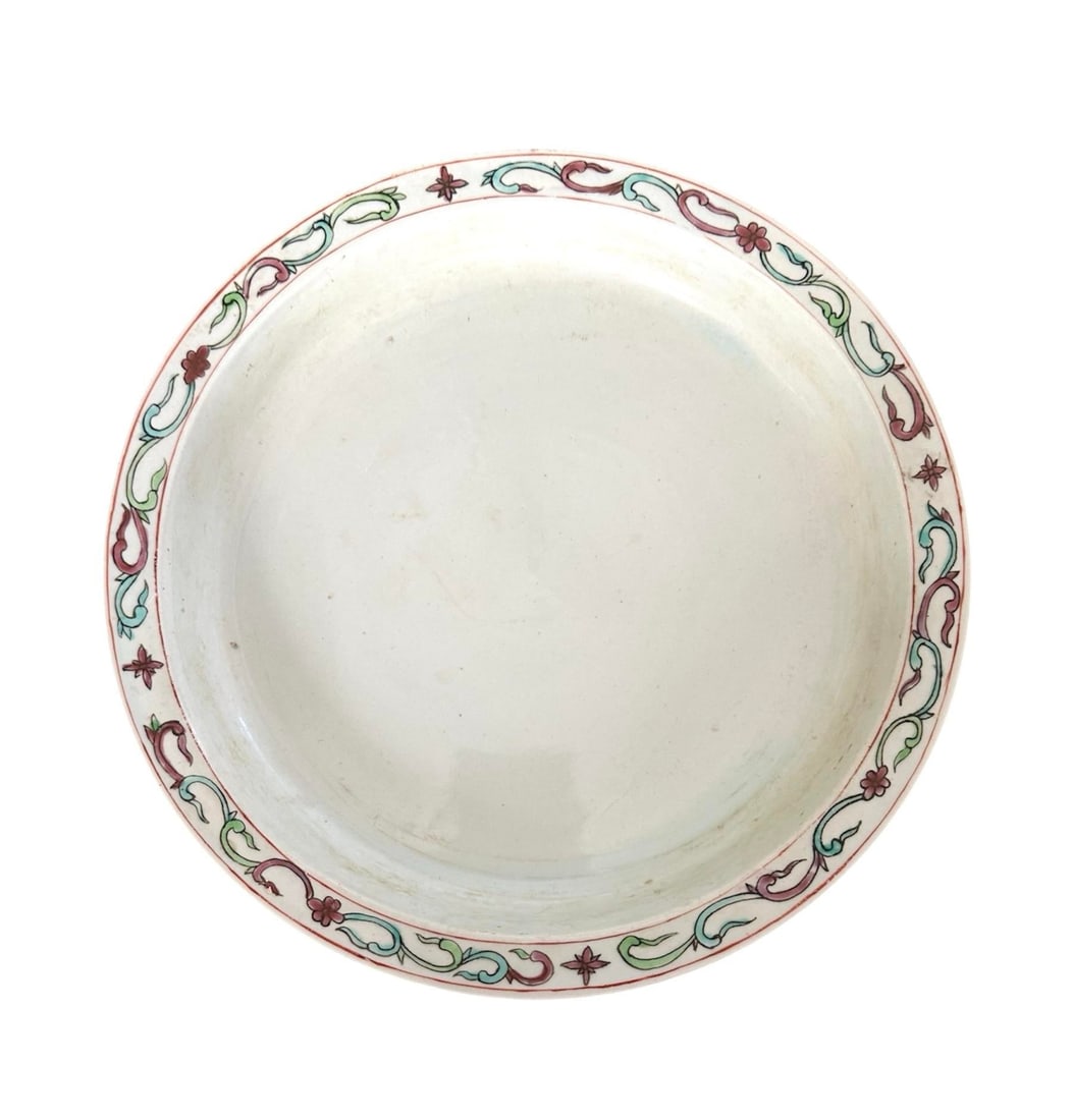 20th Century Large Hand Painted Chinese Famille Verte / Rose Cache Pot / Cachepot / Jardiniere / Pla - 6