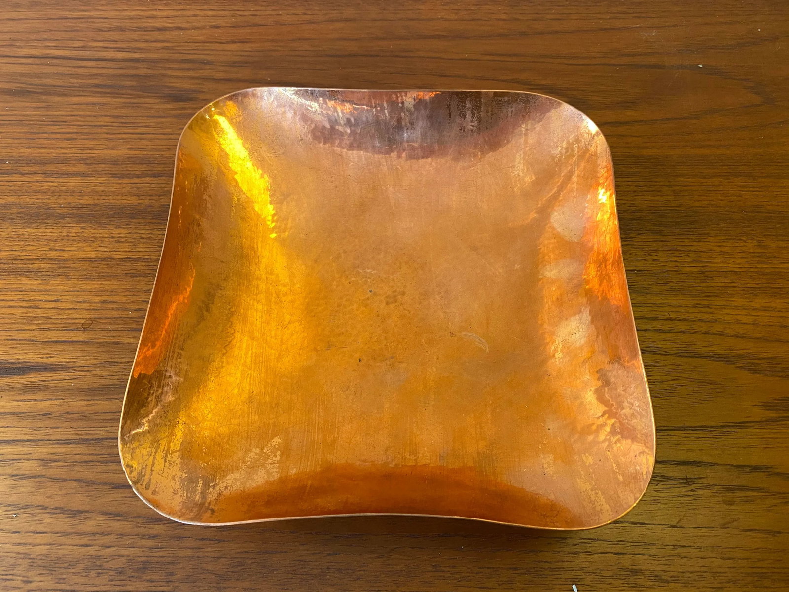 1950s Karl Hagenauer Brass and Copper Footed Bowl - 4