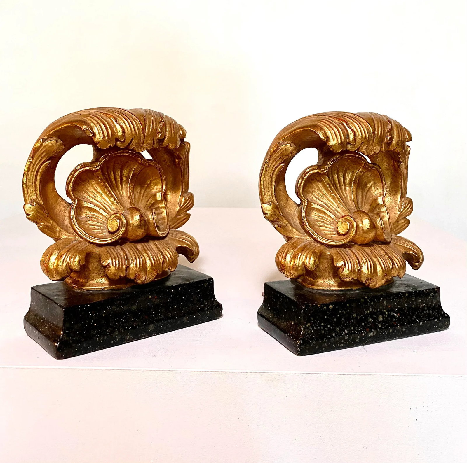 1930s Borghese Corinthian Gold Gilt Bookends - a Pair - 12