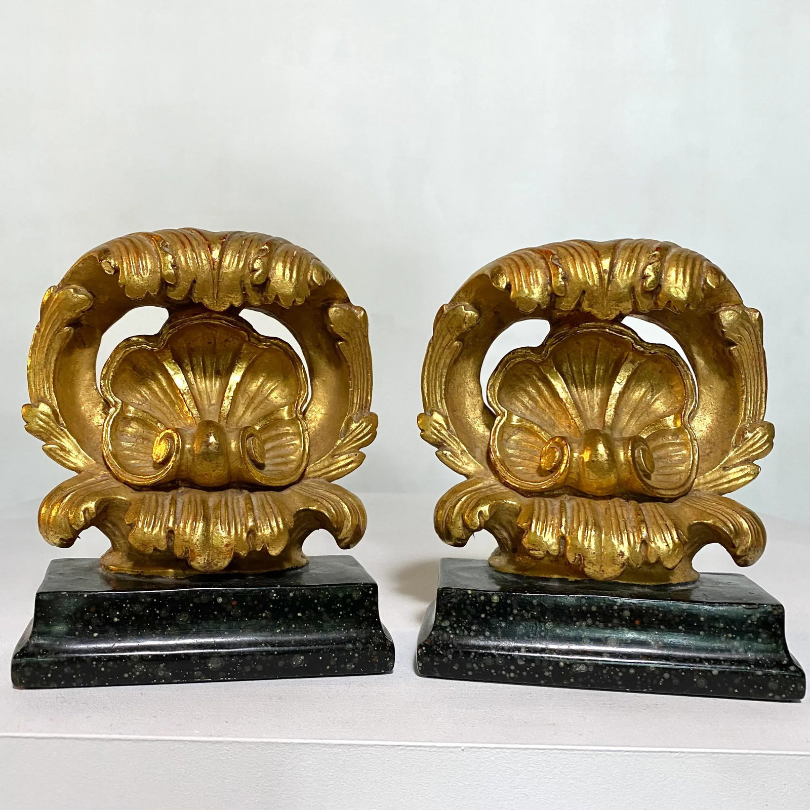 1930s Borghese Corinthian Gold Gilt Bookends - a Pair - 13
