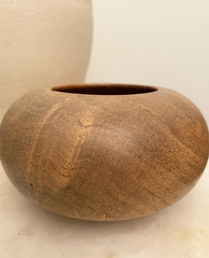 Minimalist Modernist Turned Wood Bowl by Leon Novikoff - 3
